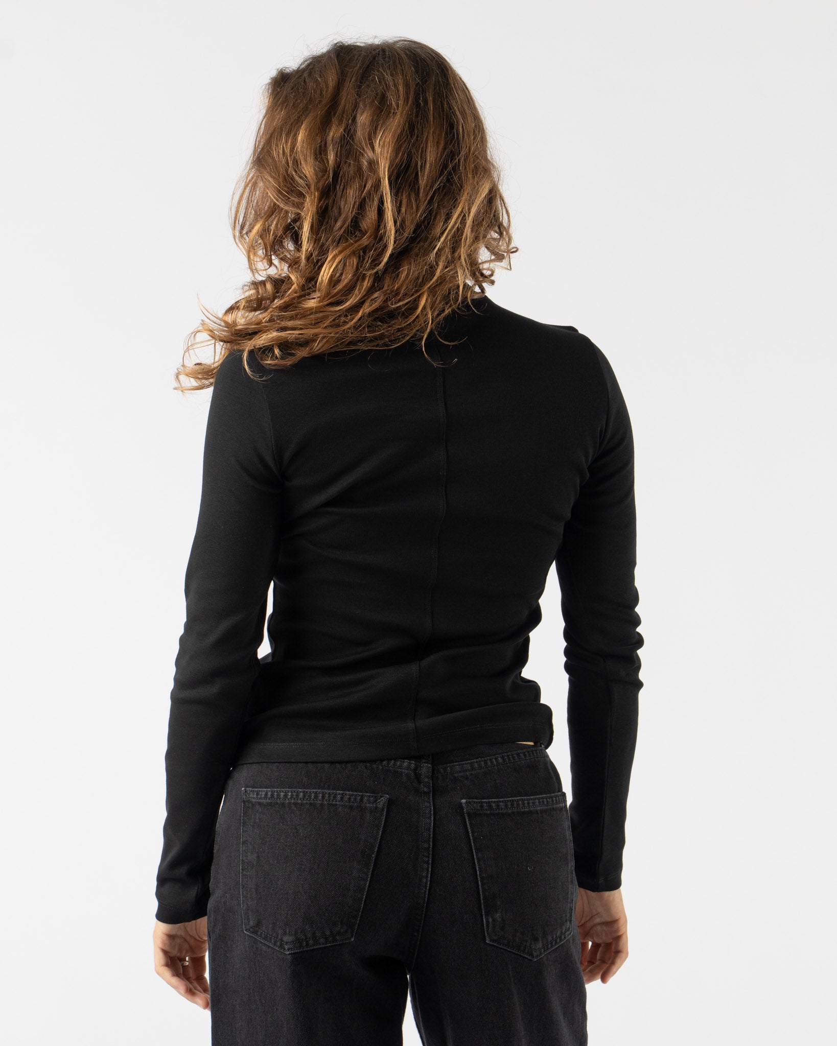 FLORE FLORE Dinah Turtleneck in Black