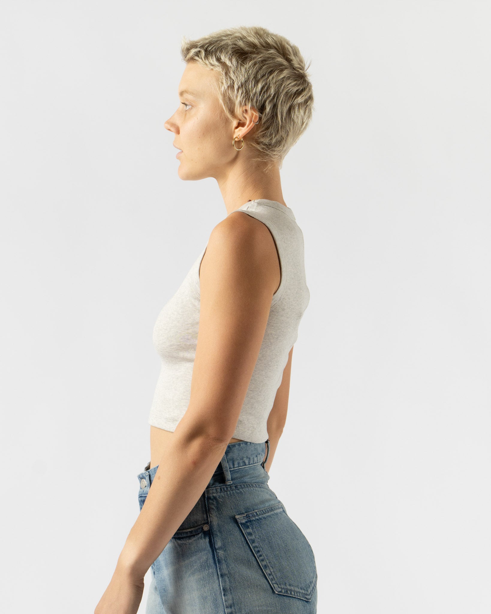FLORE FLORE Esmé Crop in Heather Grey