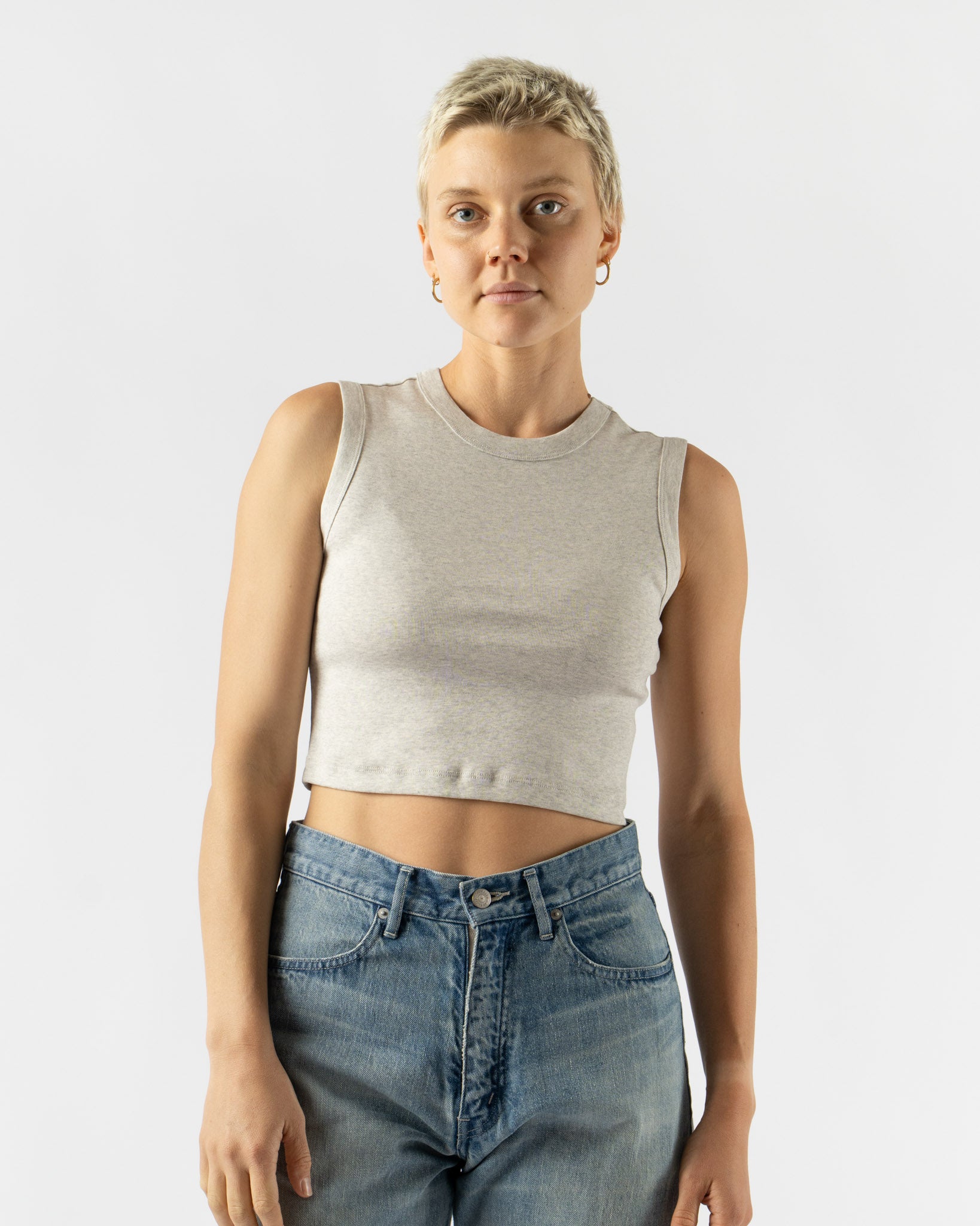 FLORE FLORE Esmé Crop in Heather Grey