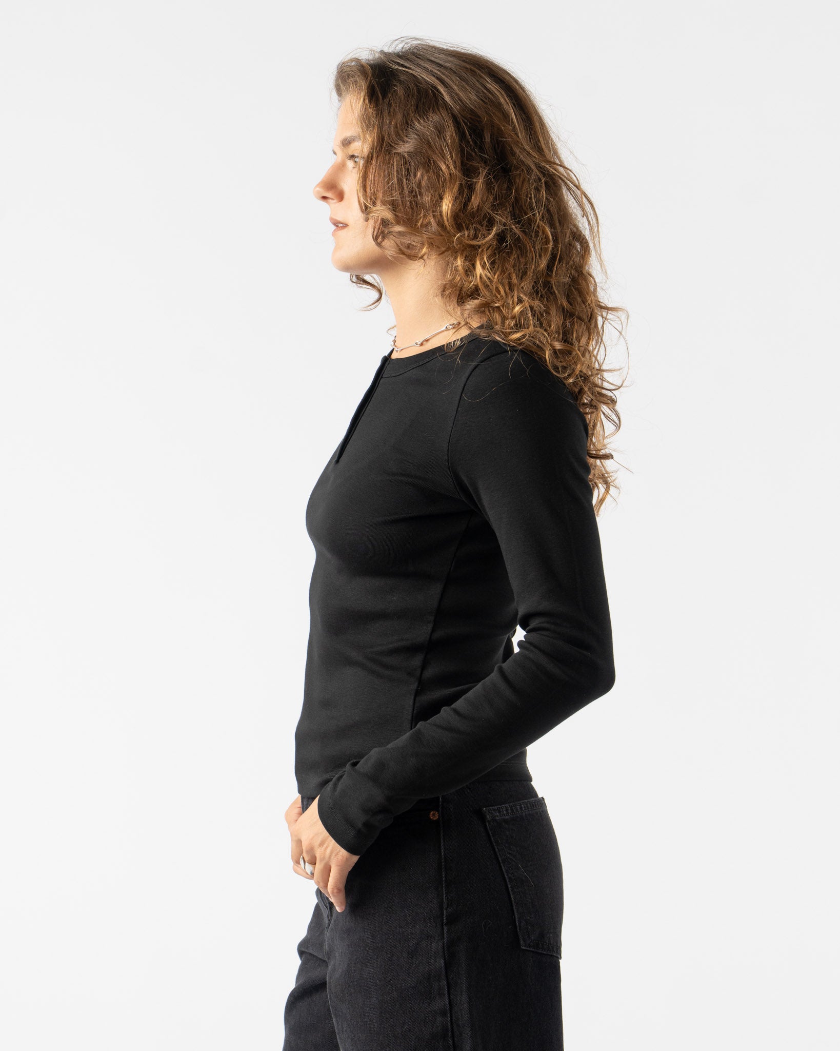 FLORE FLORE Jess Long Sleeve in Black