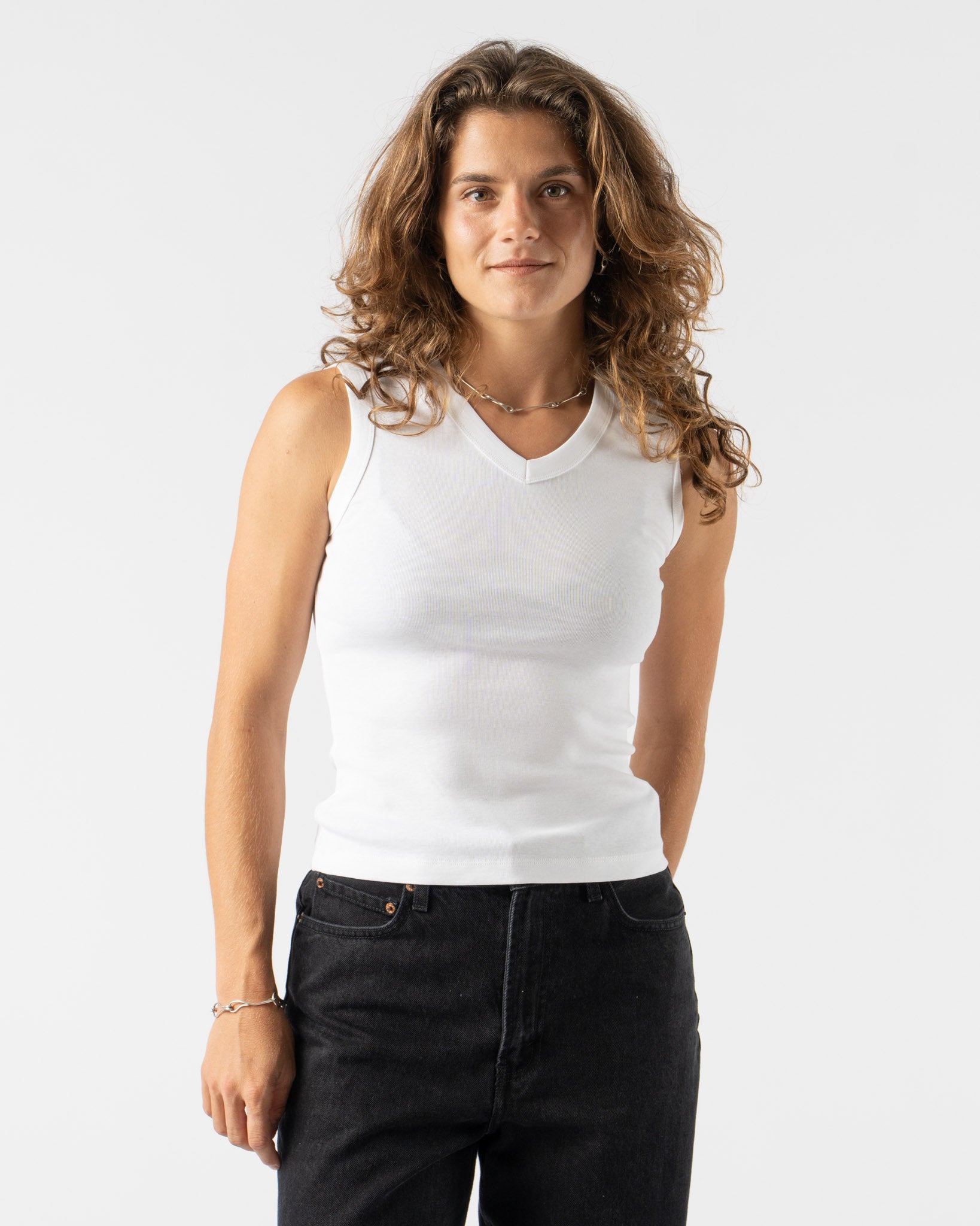 FLORE FLORE Jill Tank in White