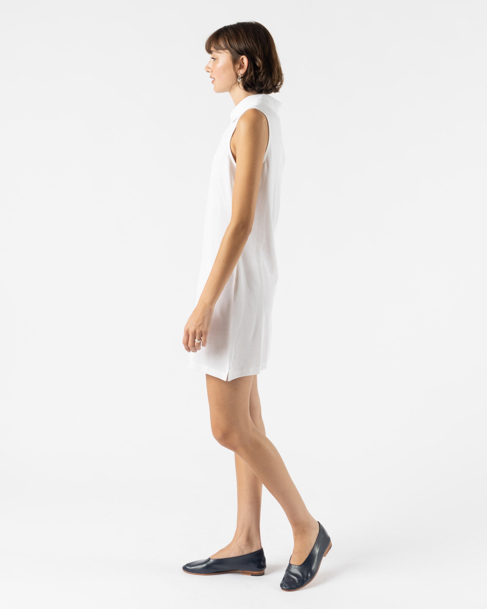 FLORE FLORE Lauren Polo Dress in White