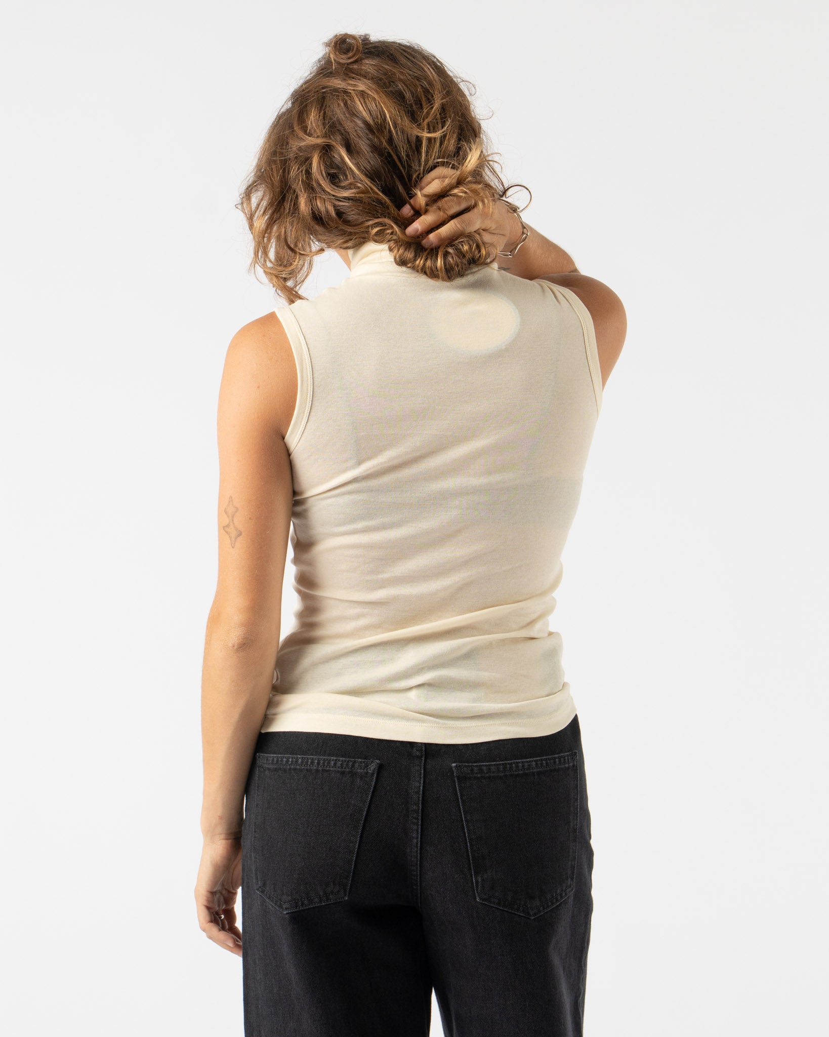 FLORE FLORE Lightweight Dinah Tank in Off White