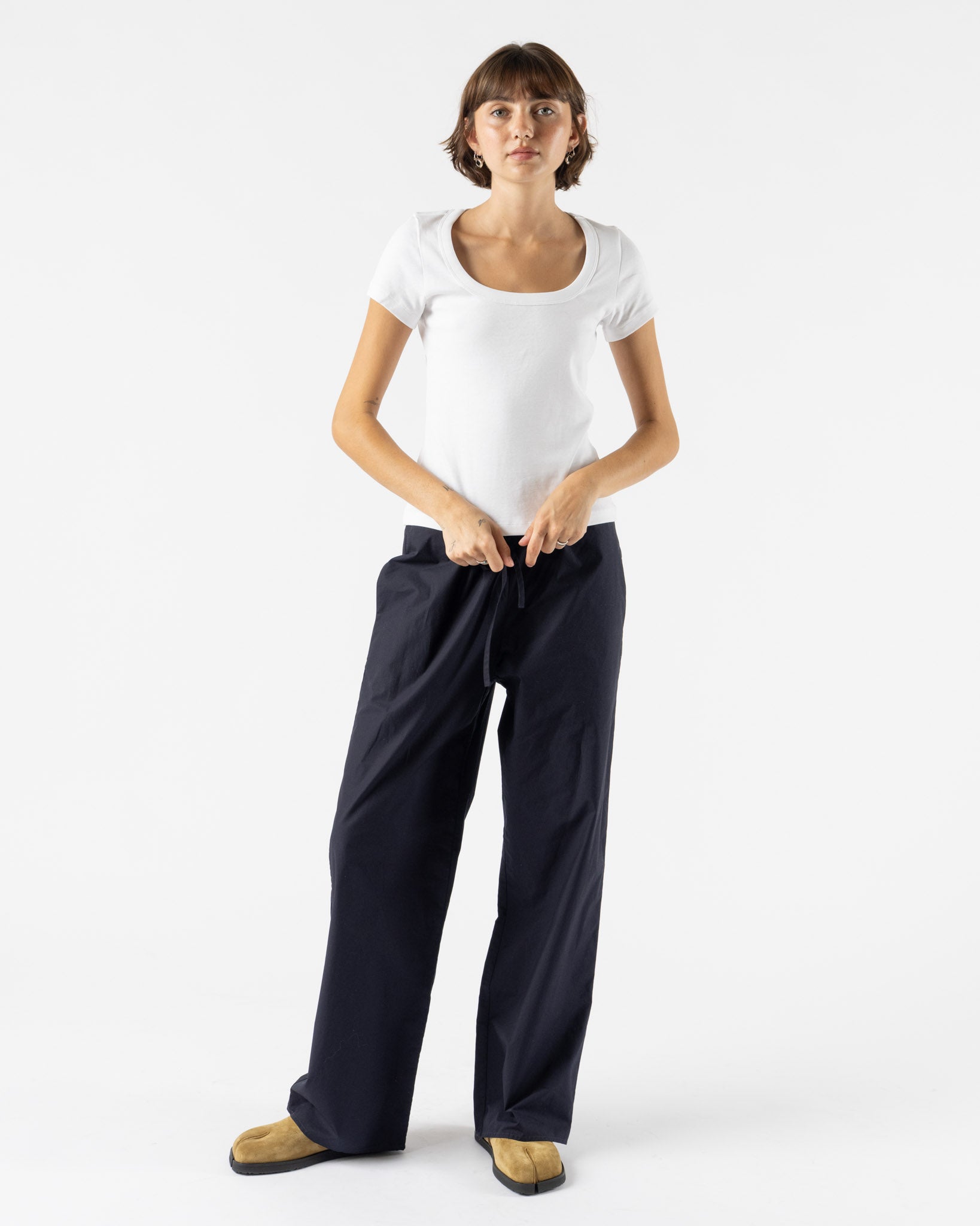 FLORE FLORE Lulu Baby Tee in White