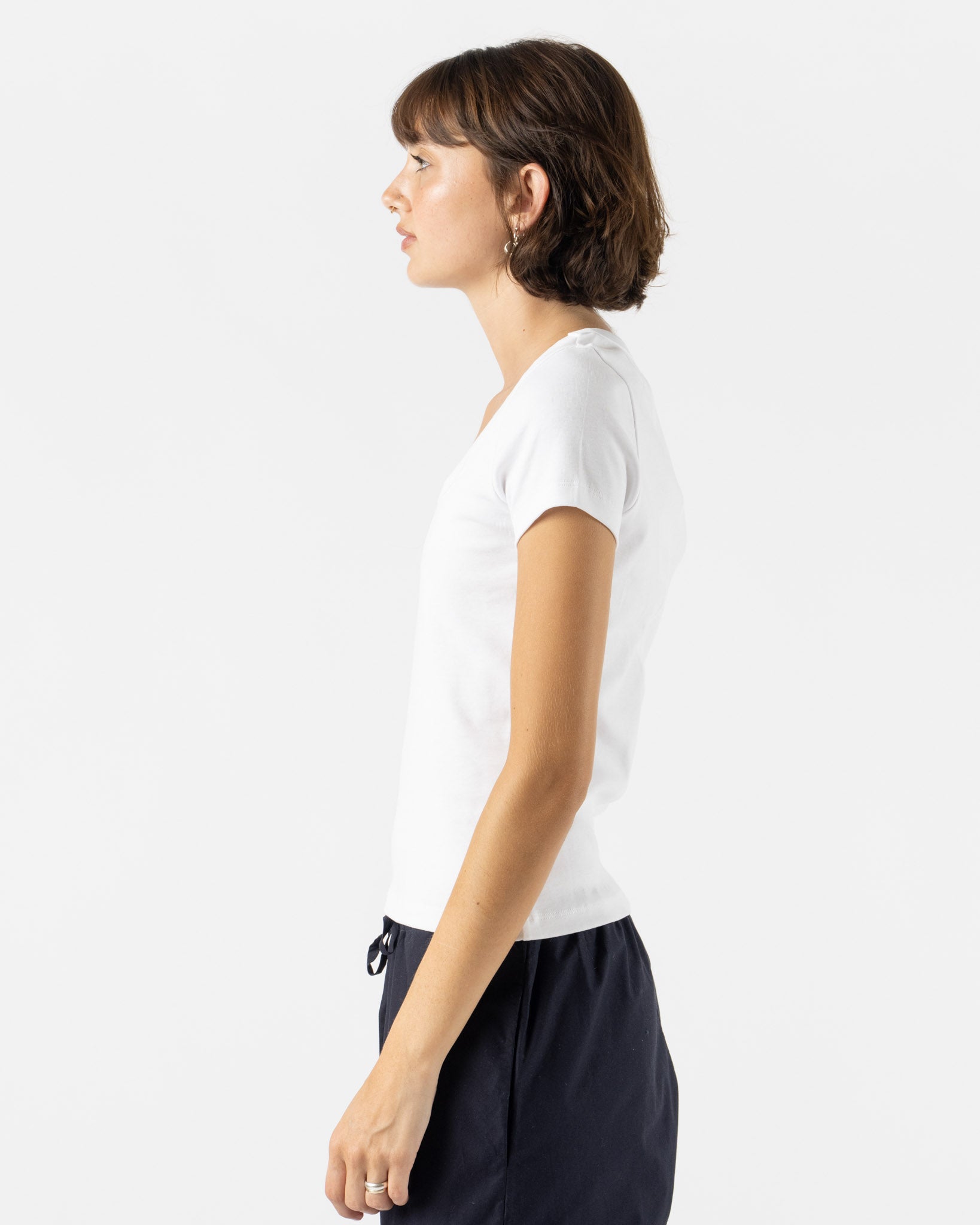 FLORE FLORE Lulu Baby Tee in White