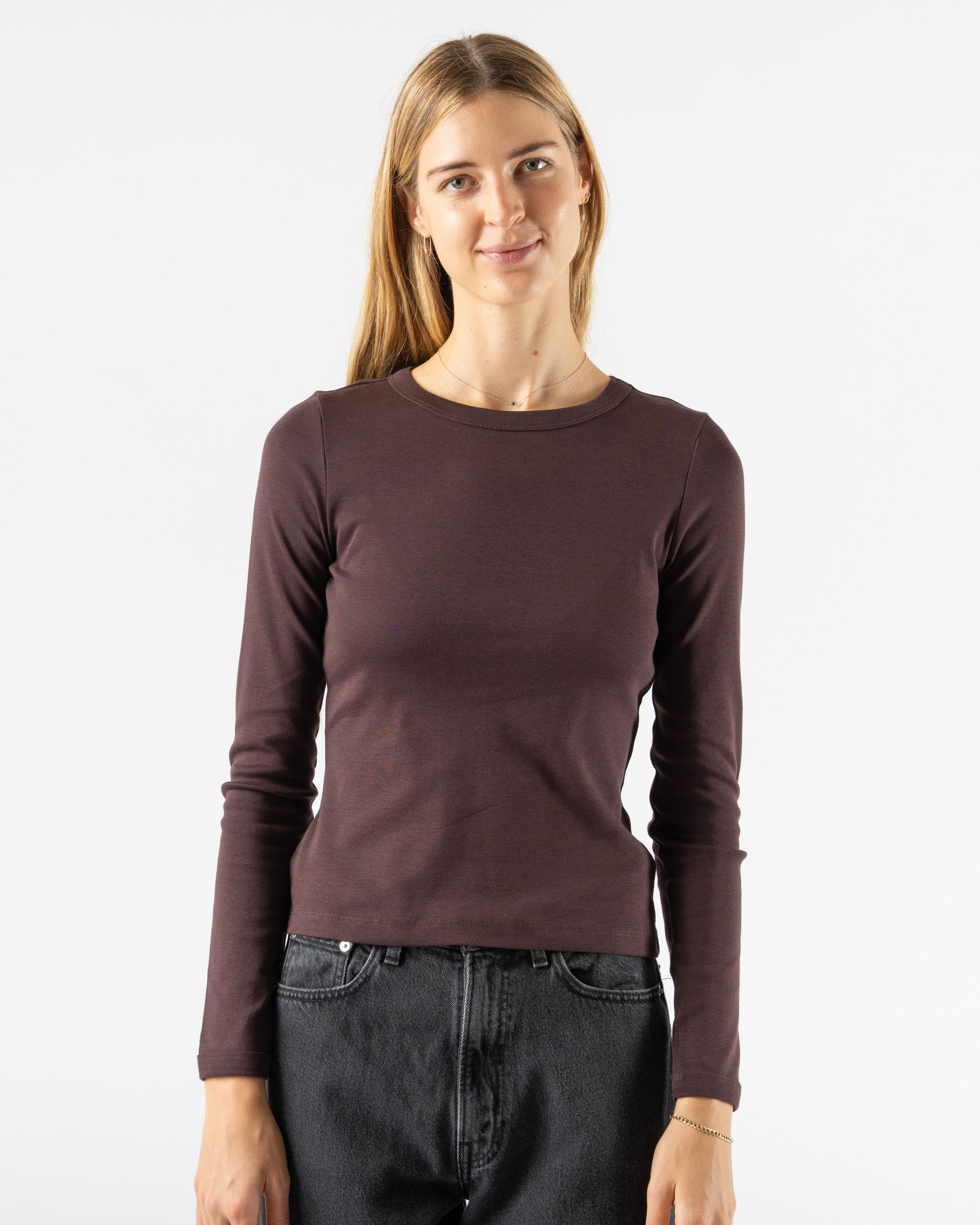 FLORE-FLORE-Max-Tee-in-Chocolate-Plum-Curated-at-Jake-and-Jones-Santa-Barbara-Boutique