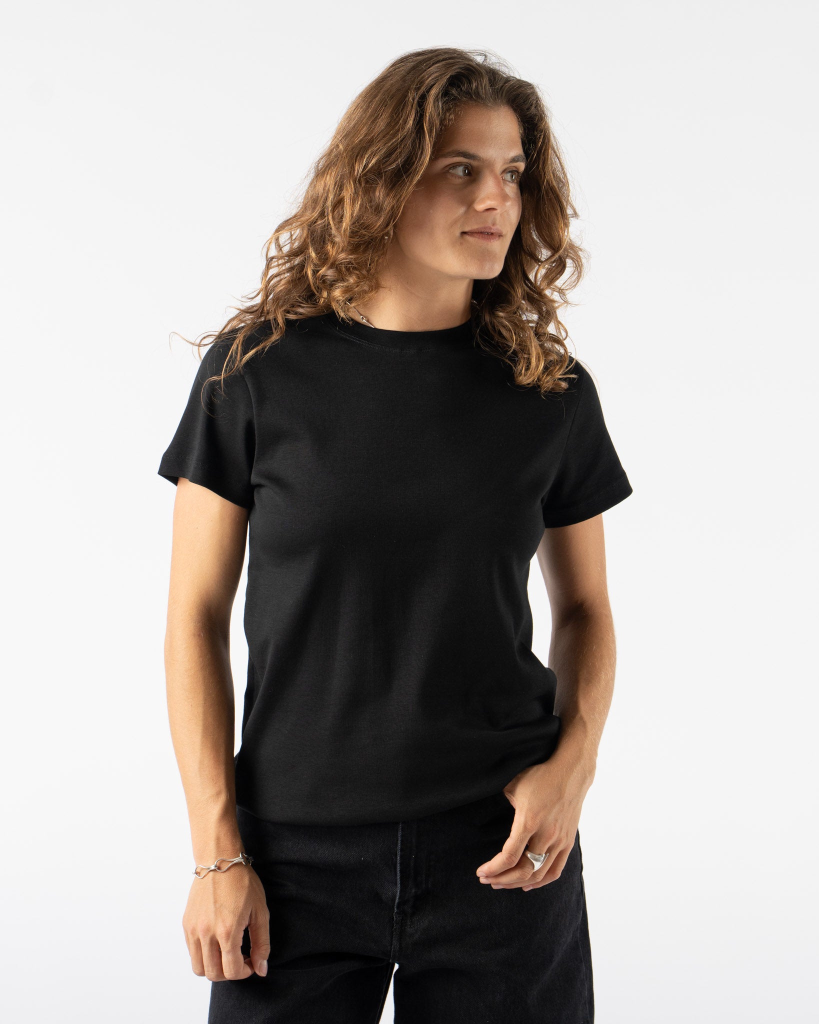 FLORE FLORE Monica Tee in Black