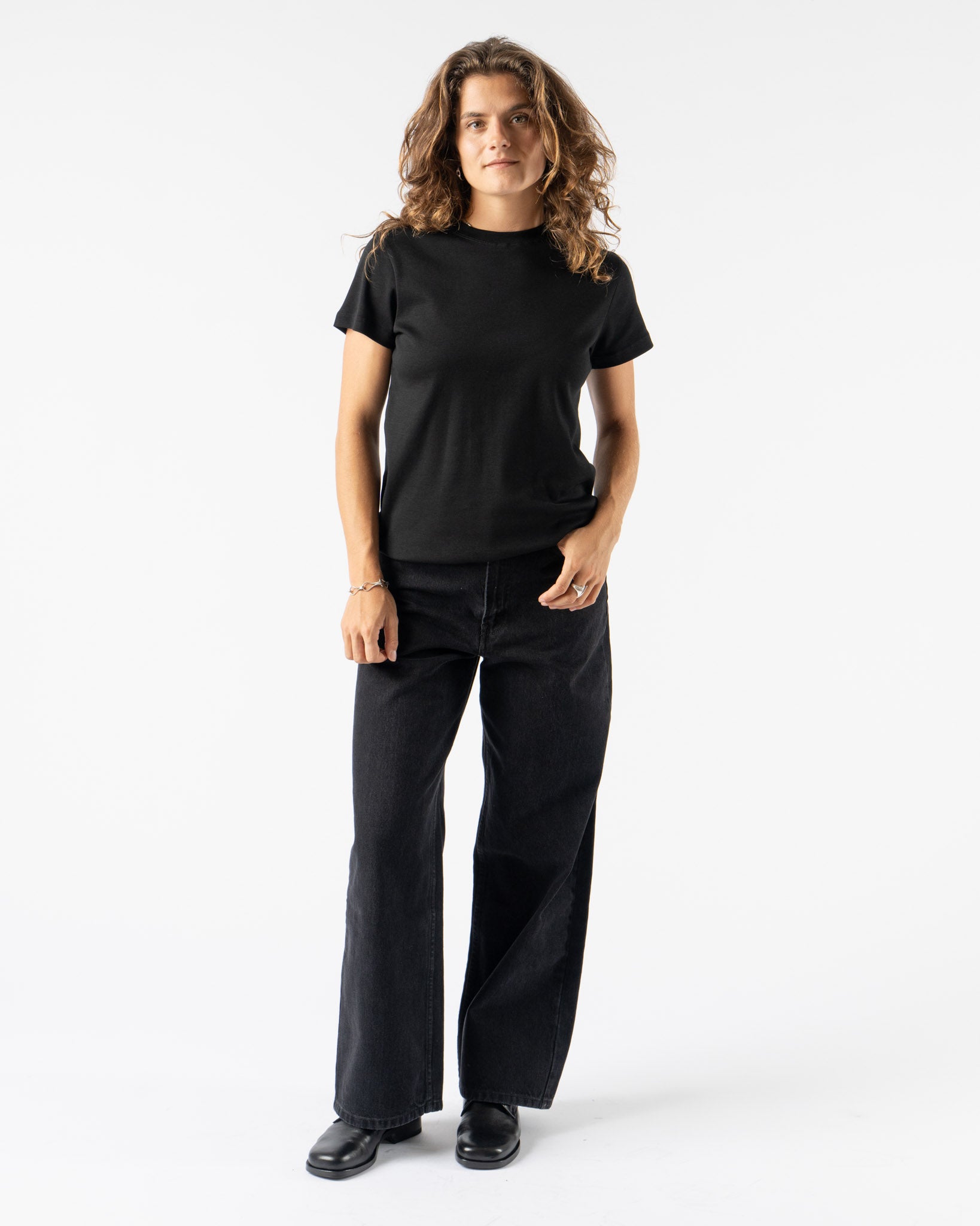 FLORE FLORE Monica Tee in Black