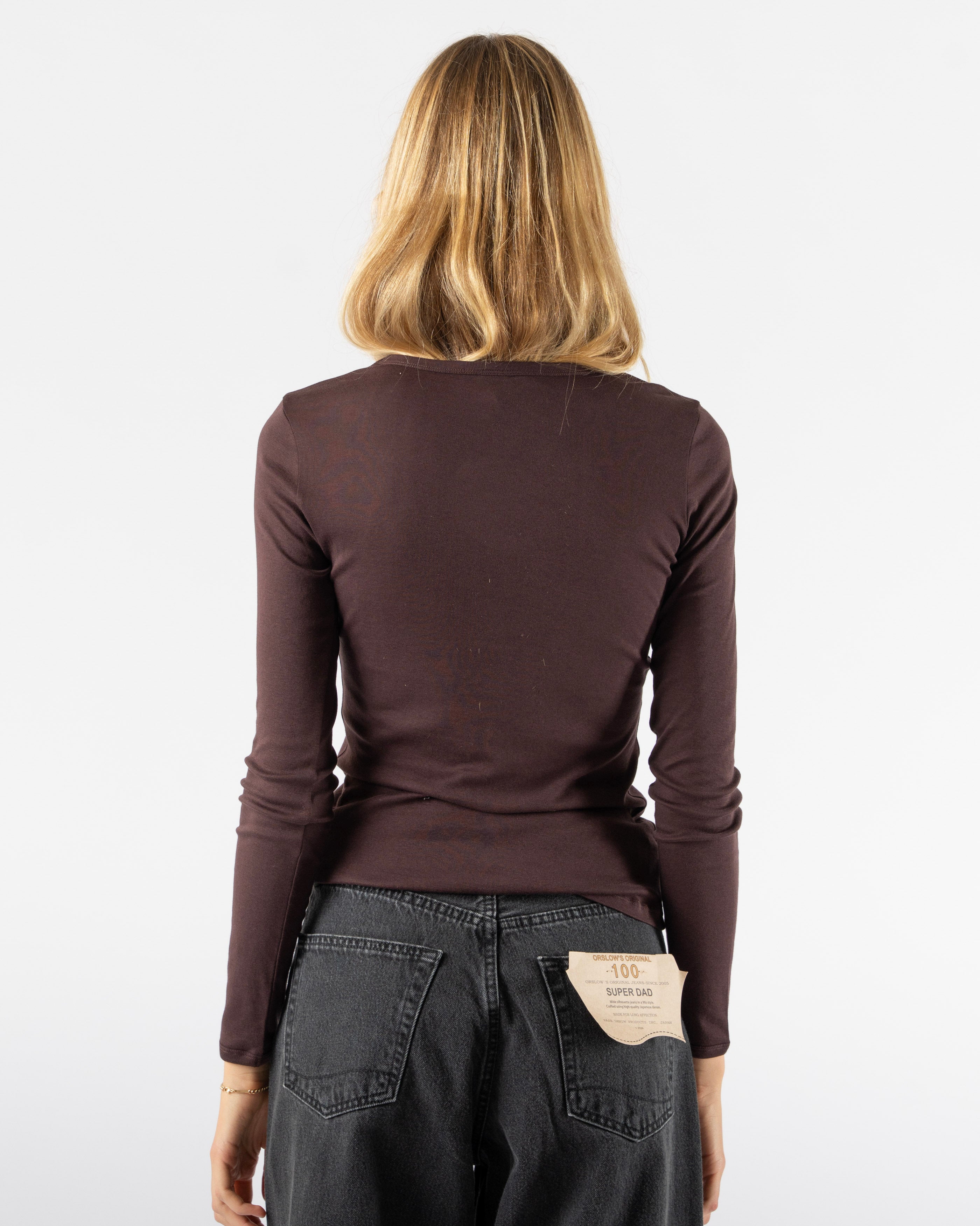FLORE FLORE Olivia Long Sleeve in Black Curated at Jake and Jones