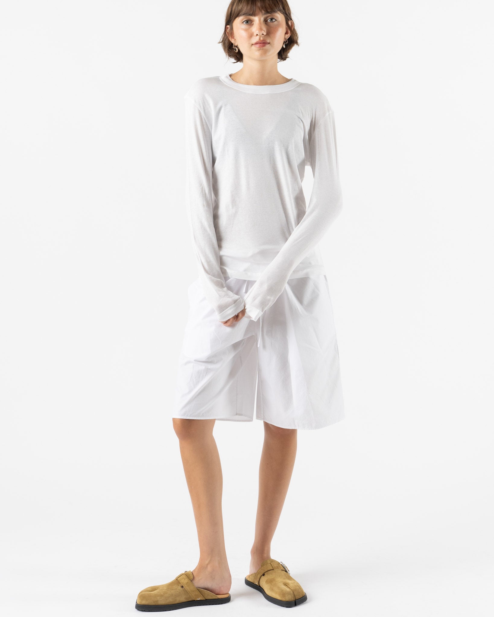 FLORE FLORE Sophie Longsleeve in White
