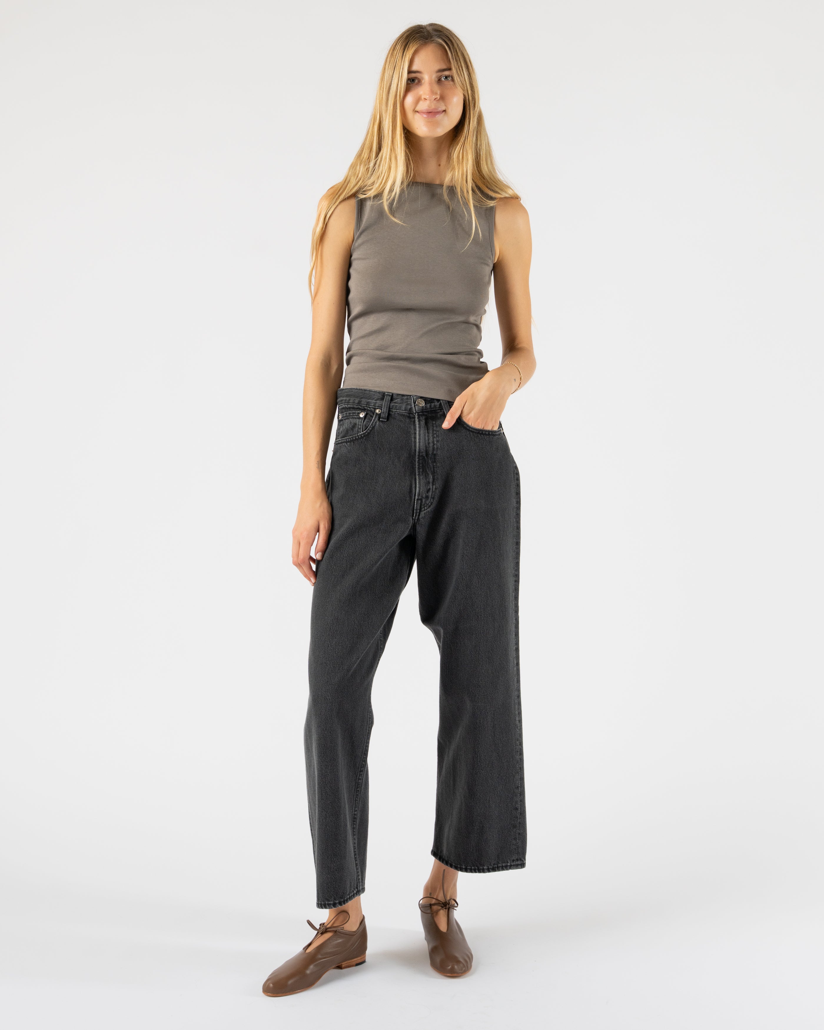 FLORE FLORE Timmi Tank in Mushroom Curated at Jake and Jones