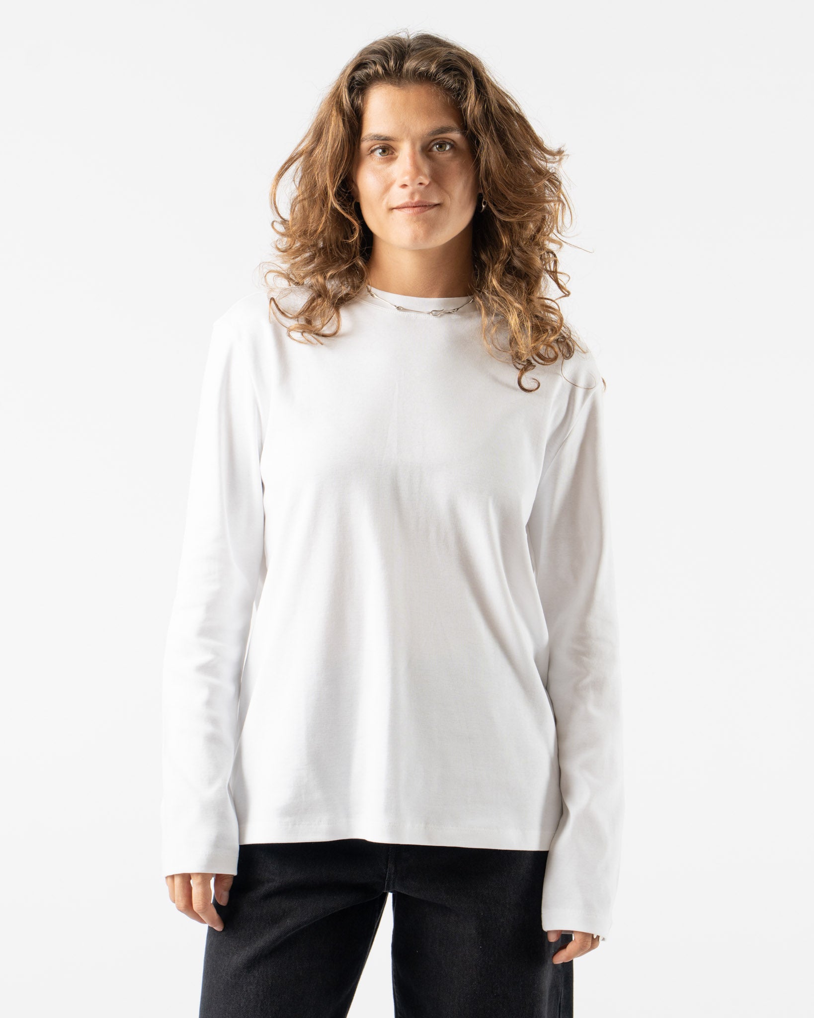 FLORE FLORE Maggie Long Sleeve in White