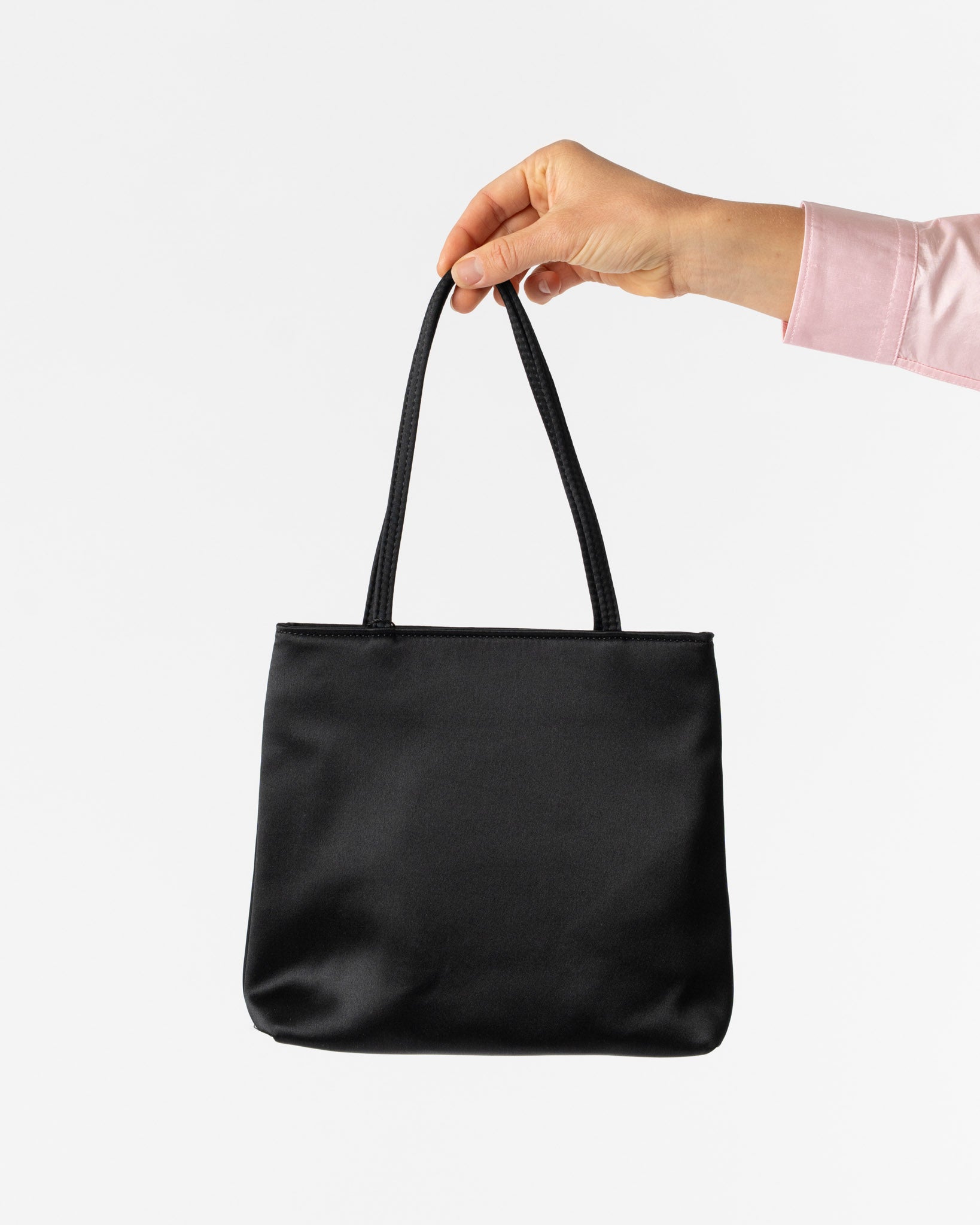 Hai Bobbie Bag in Black Satin Silk