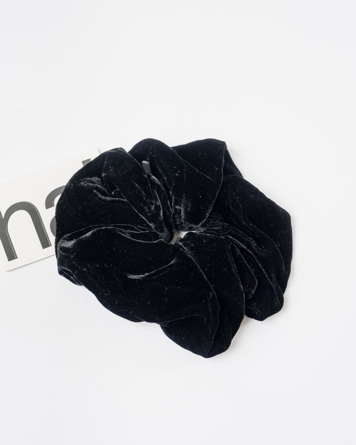 Hai Scrunchie in Black Velvet
