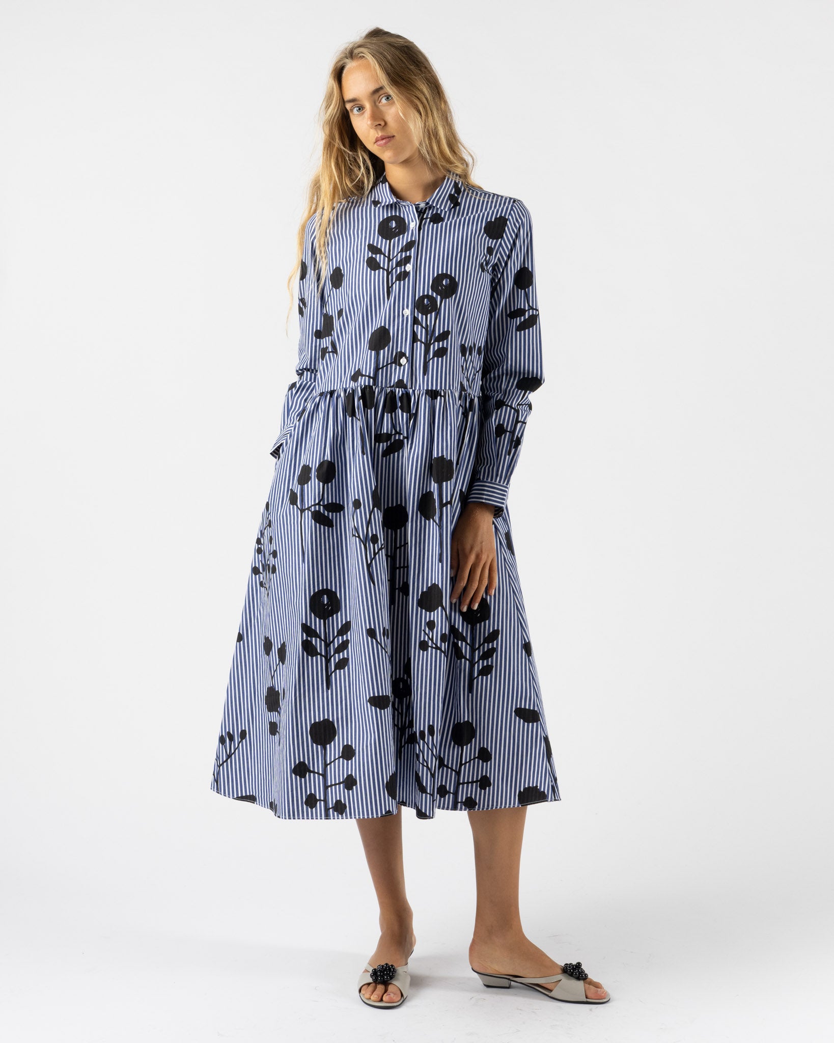 Fabiana Pigna Burgos Dress in Shadow Floral Print