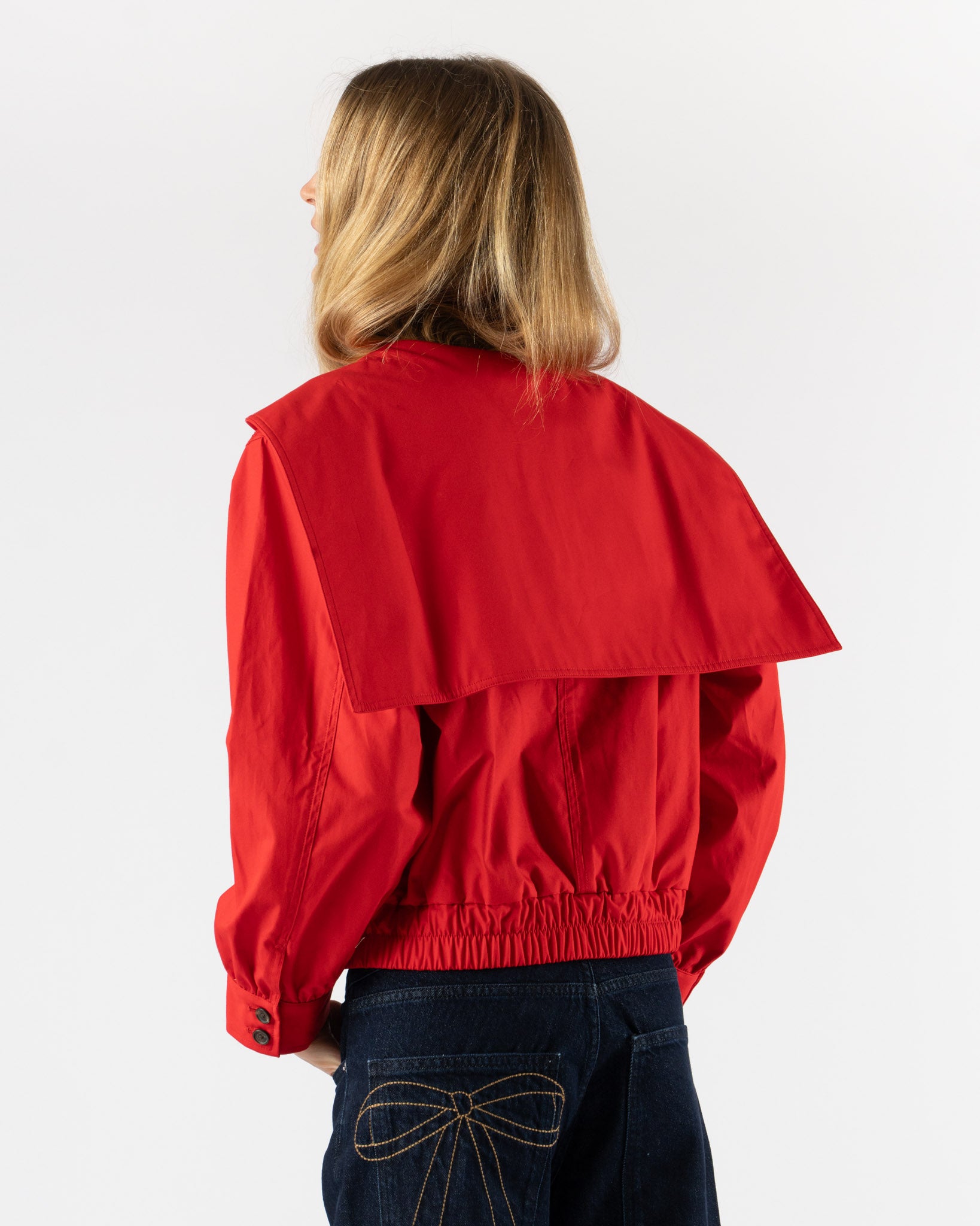 Sandy Liang Farro Jacket in Red