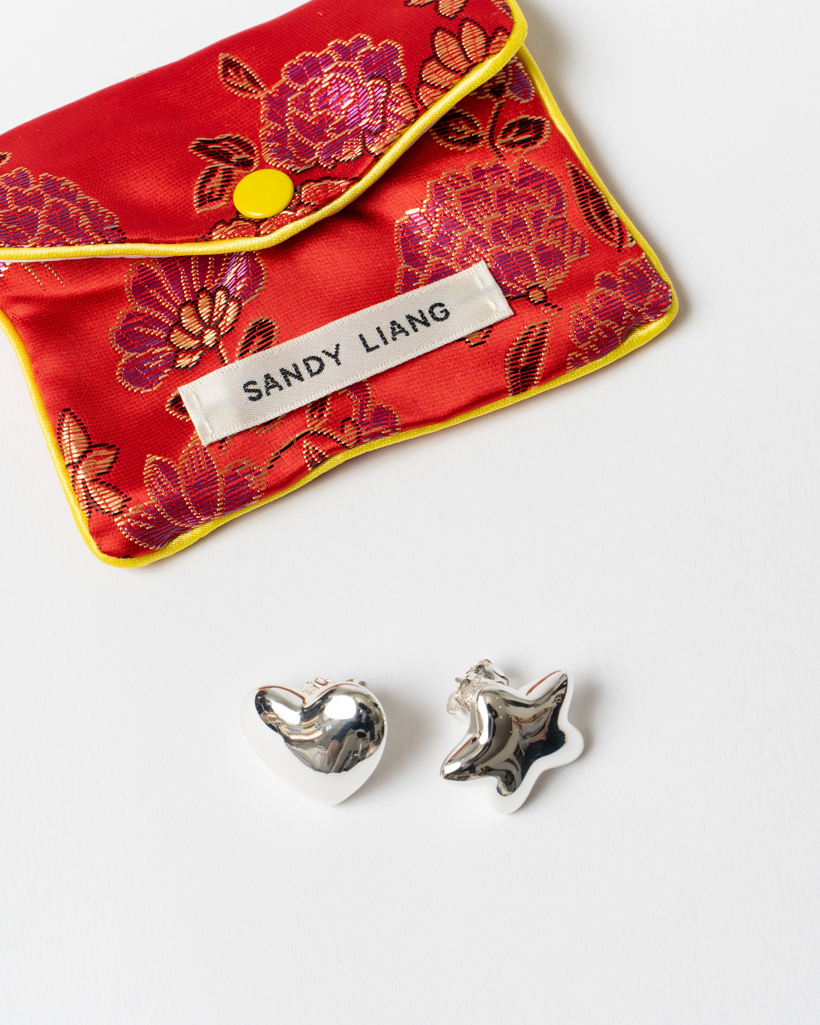 Sandy Liang Found Earrings in Silver