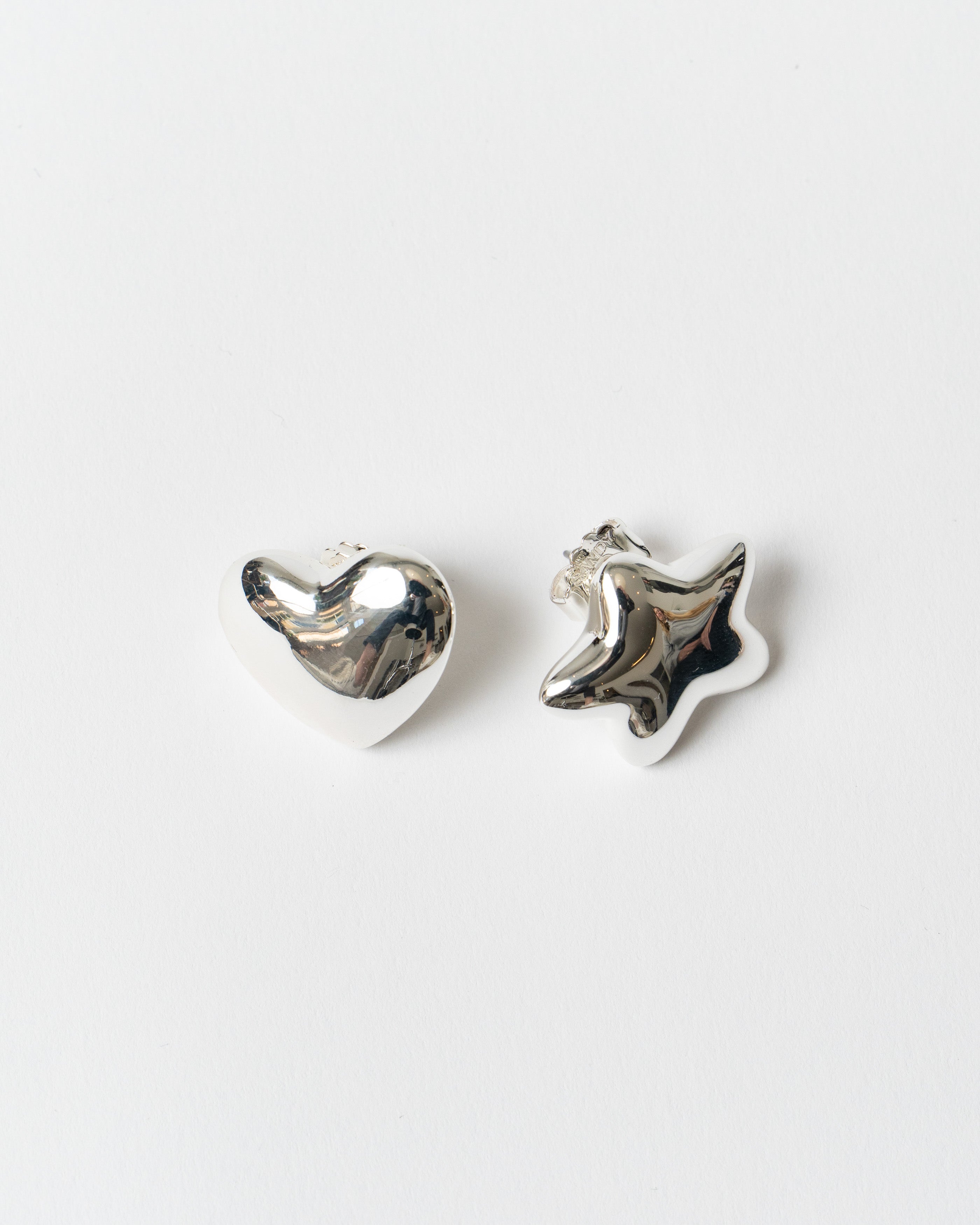 Sandy Liang Found Earrings in Silver