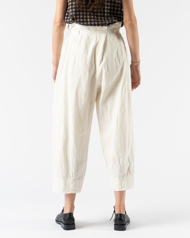 Quitan French Hospital Pants in White