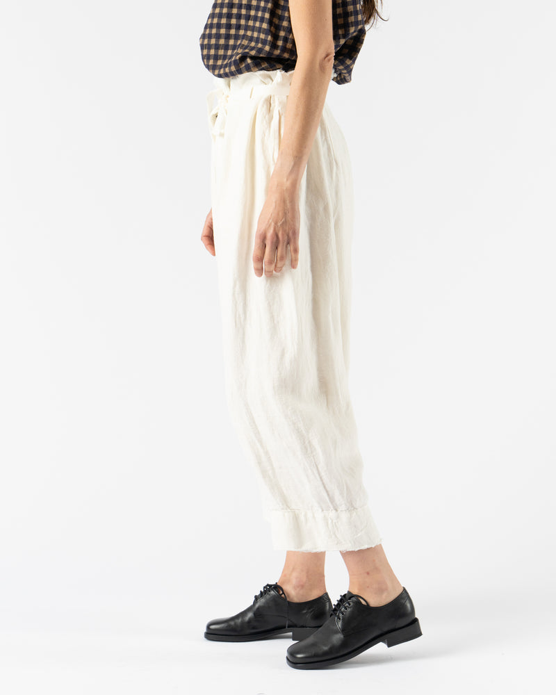 Quitan French Hospital Pants in White