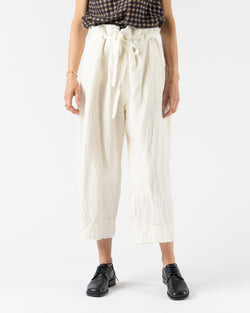 Quitan French Hospital Pants in White