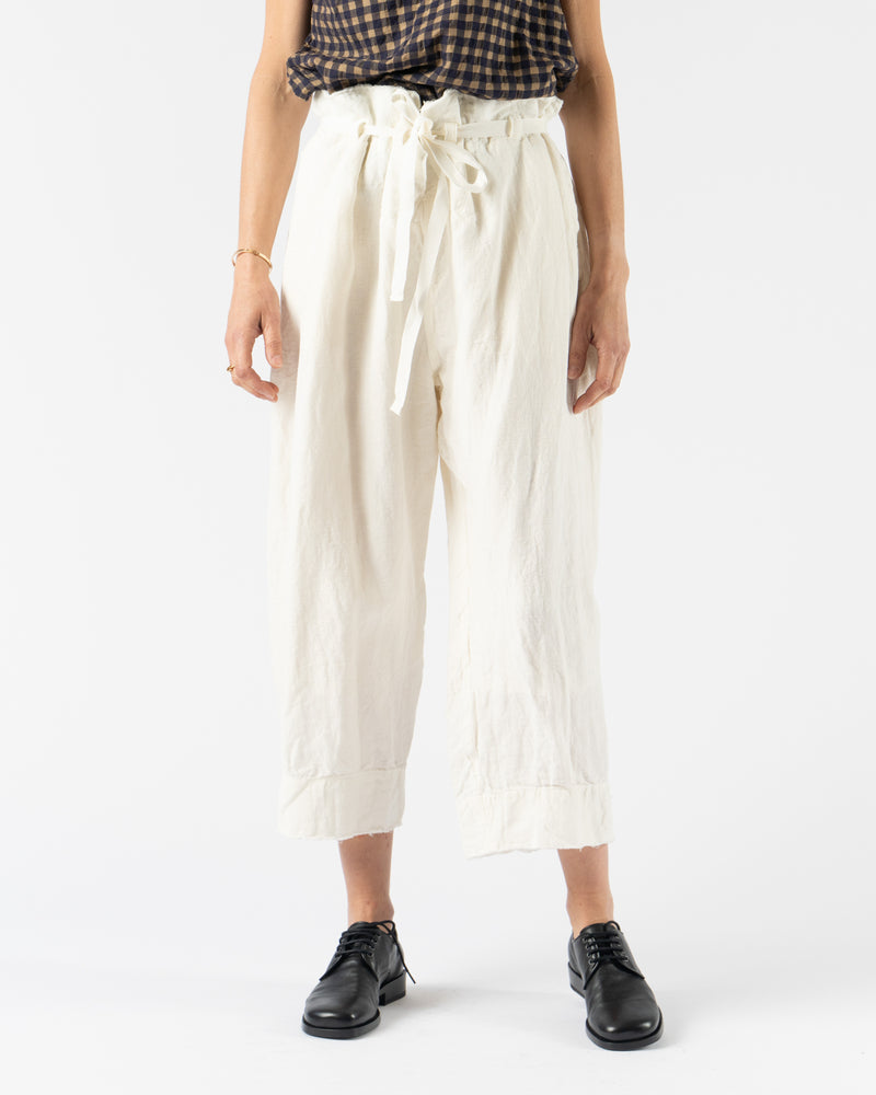 Quitan French Hospital Pants in White