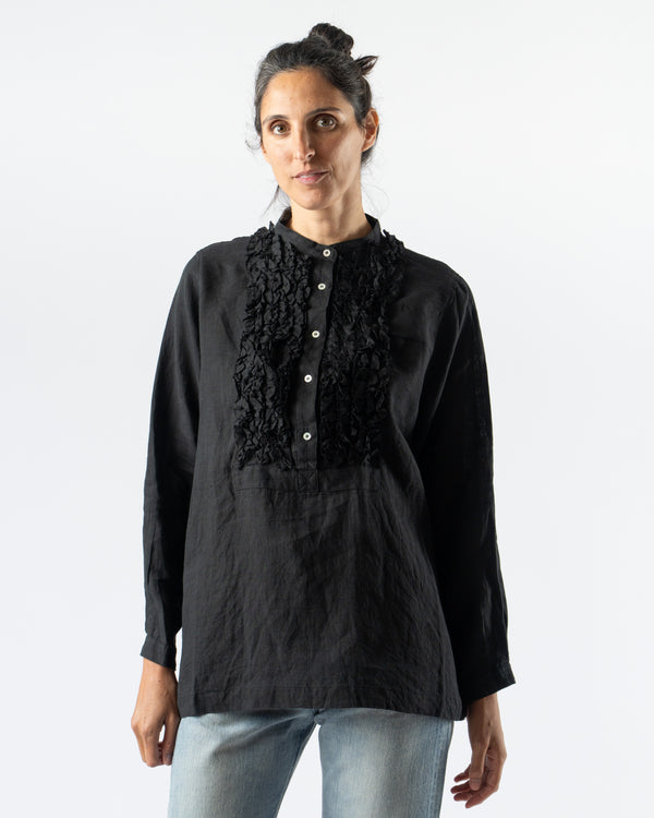 Ichi Antiquités French Linen Shirt in Black
