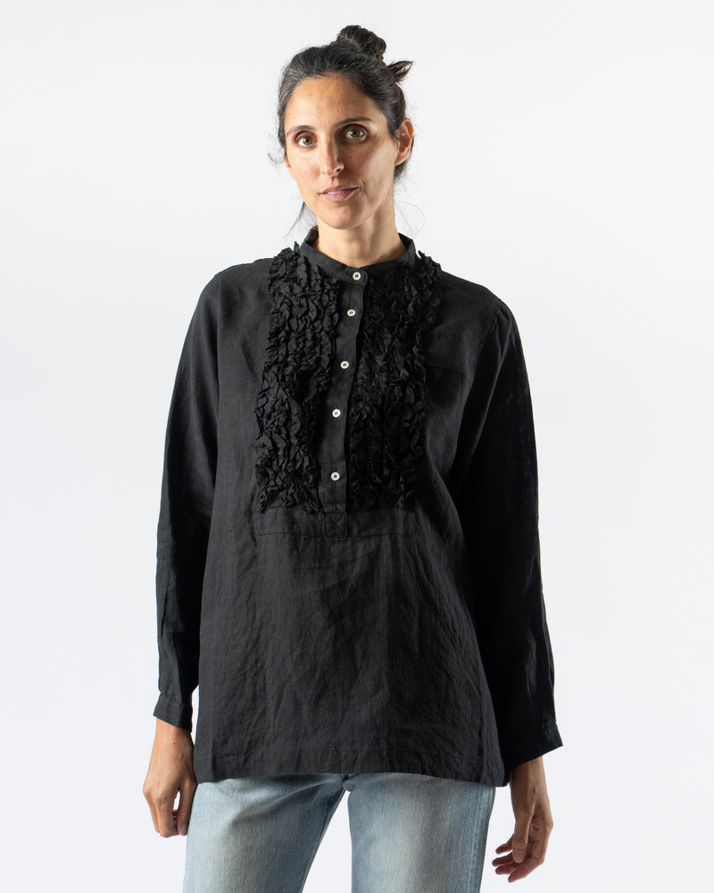 Ichi Antiquités French Linen Shirt in Black