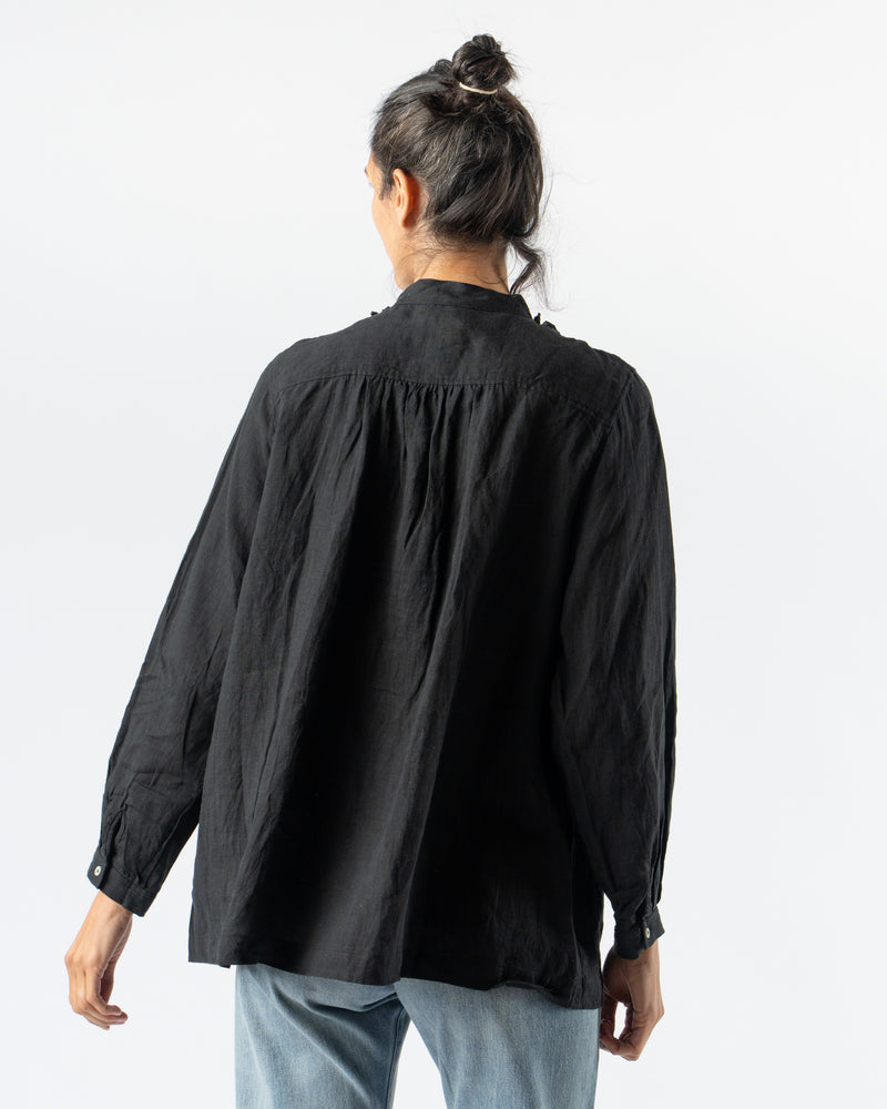 Ichi Antiquités French Linen Shirt in Black