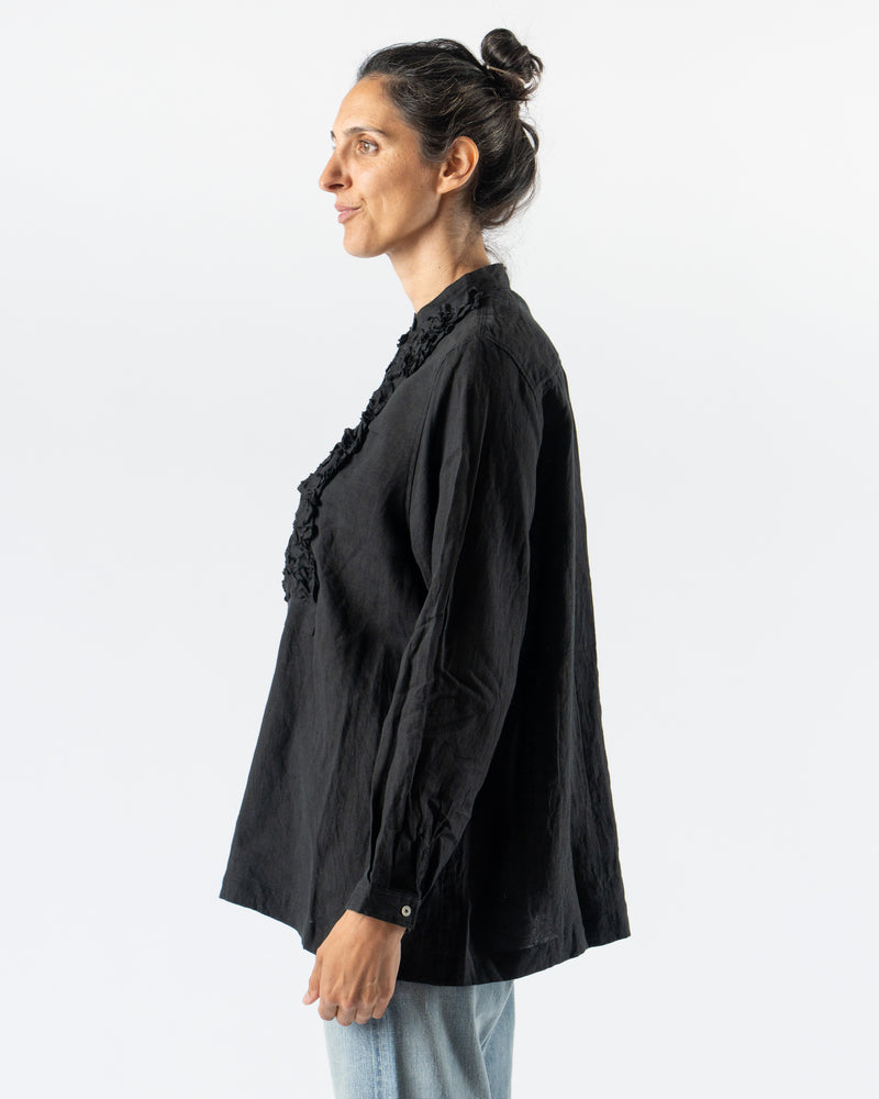 Ichi Antiquités French Linen Shirt in Black