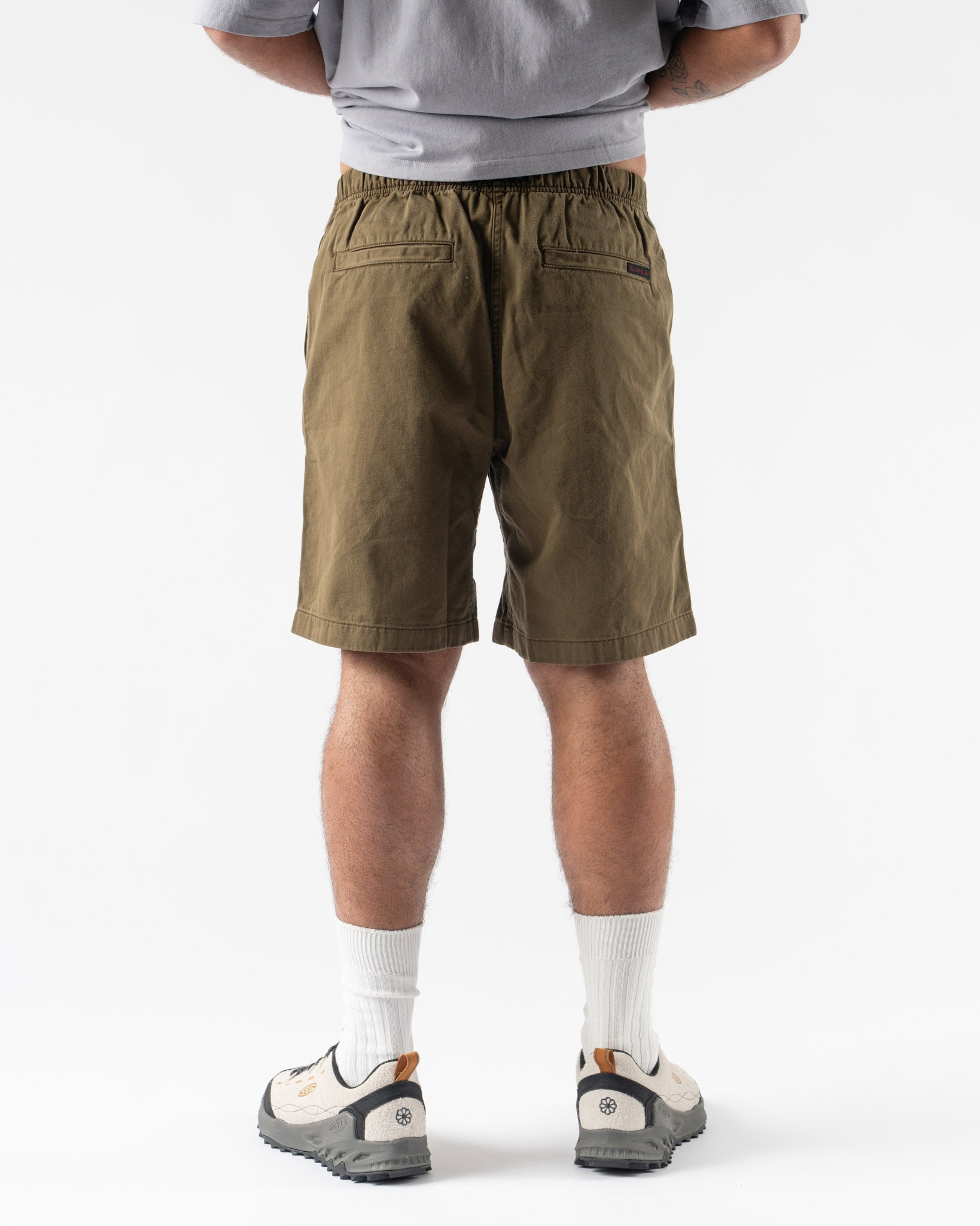 Gramicci G-Short Pigment Dyed Short in Bark Curated at Jake and Jones