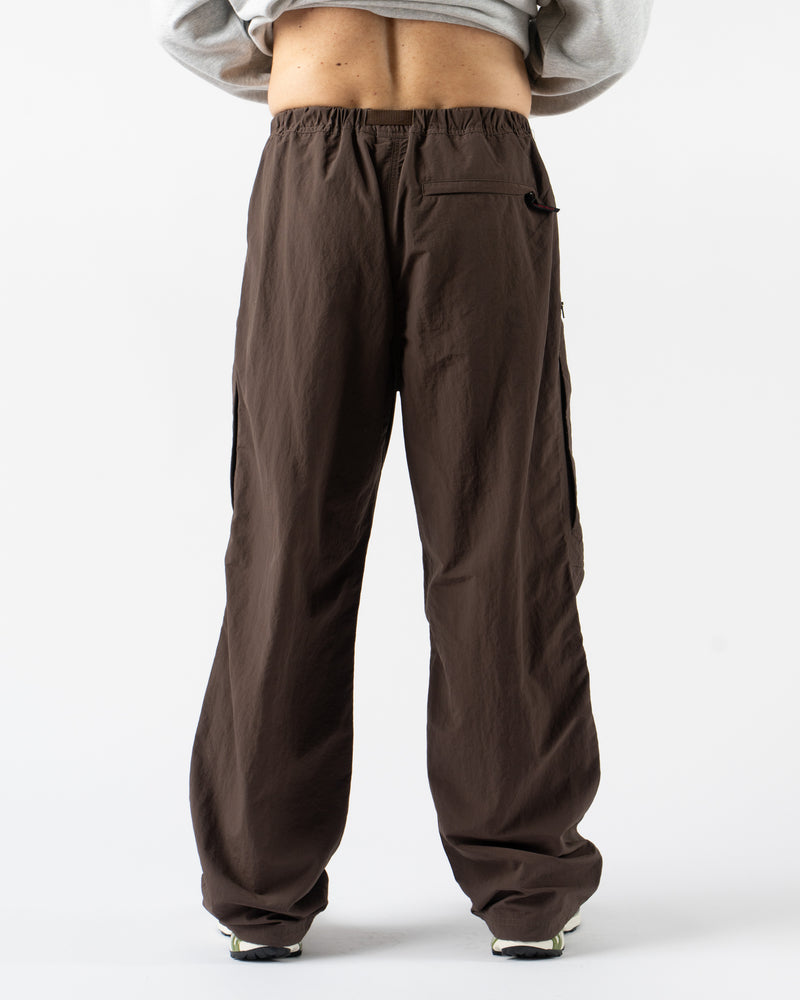 Men’s nylon runners by Gramicci in Deep Brown, ideal for hiking, travel, or casual wear
