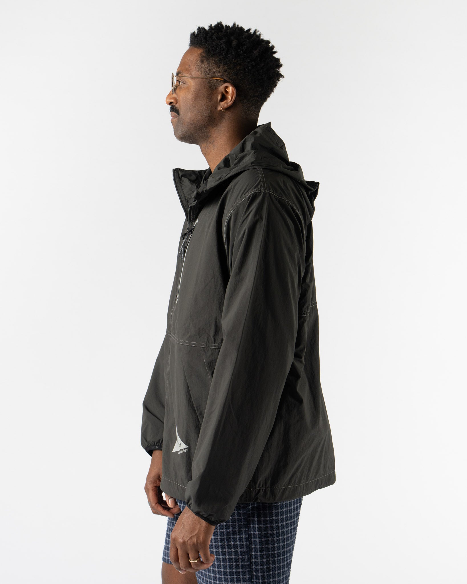 Gramicci x and wander Brushed Nylon Jacket in Charcoal
