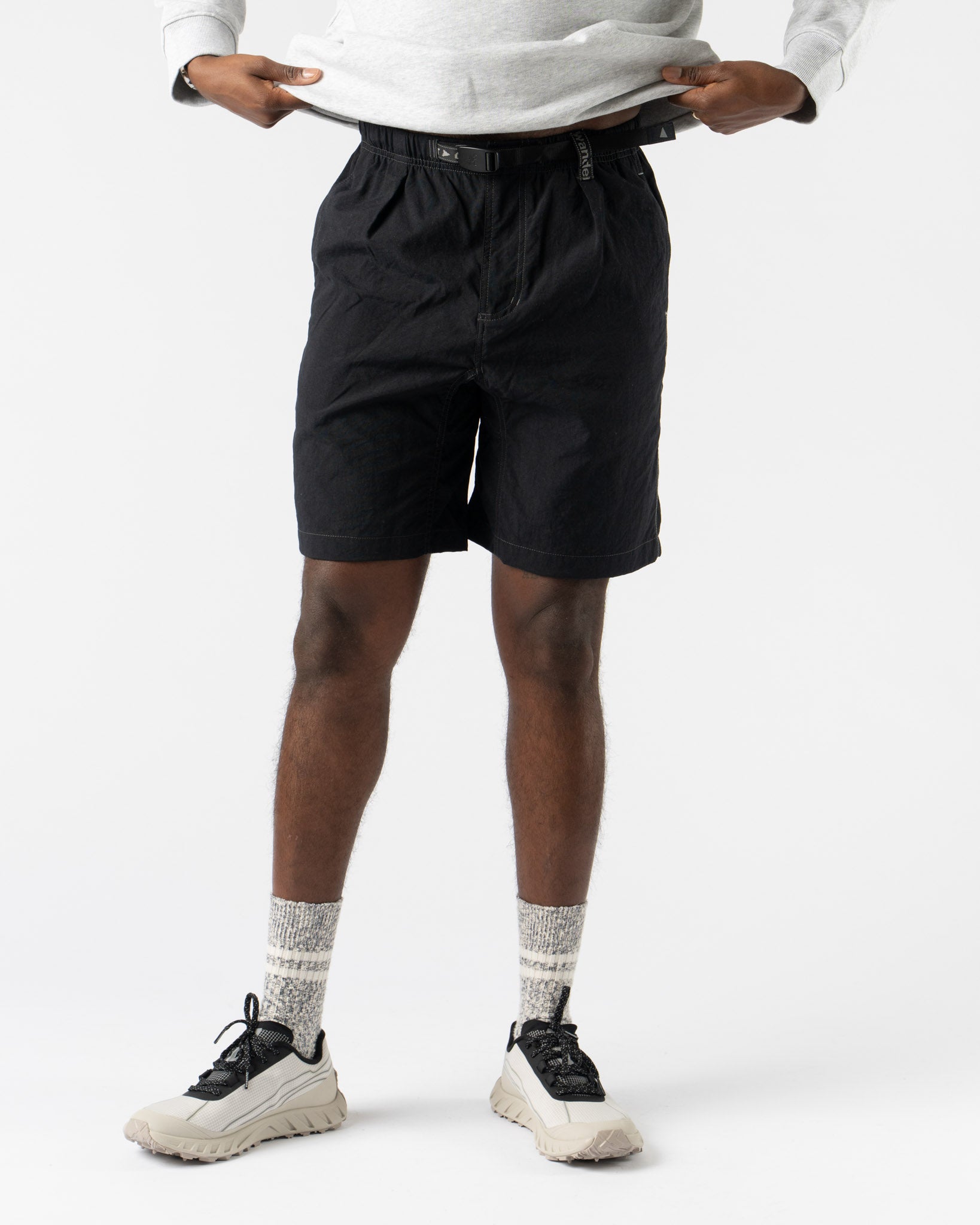 GRAMICCI✕AND WANDER G-SHORTS Gramicci x and wander Nylon G-Short in Black Curated at Jake