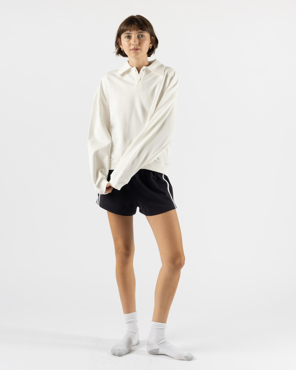H-O-R-S-E The Polo Sweatshirt in Ivory