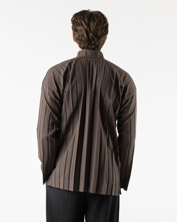 Homme Plissé Issey Miyake Edge Shirt in Charcoal