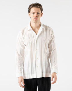 Homme Plissé Issey Miyake Edge Shirt in White