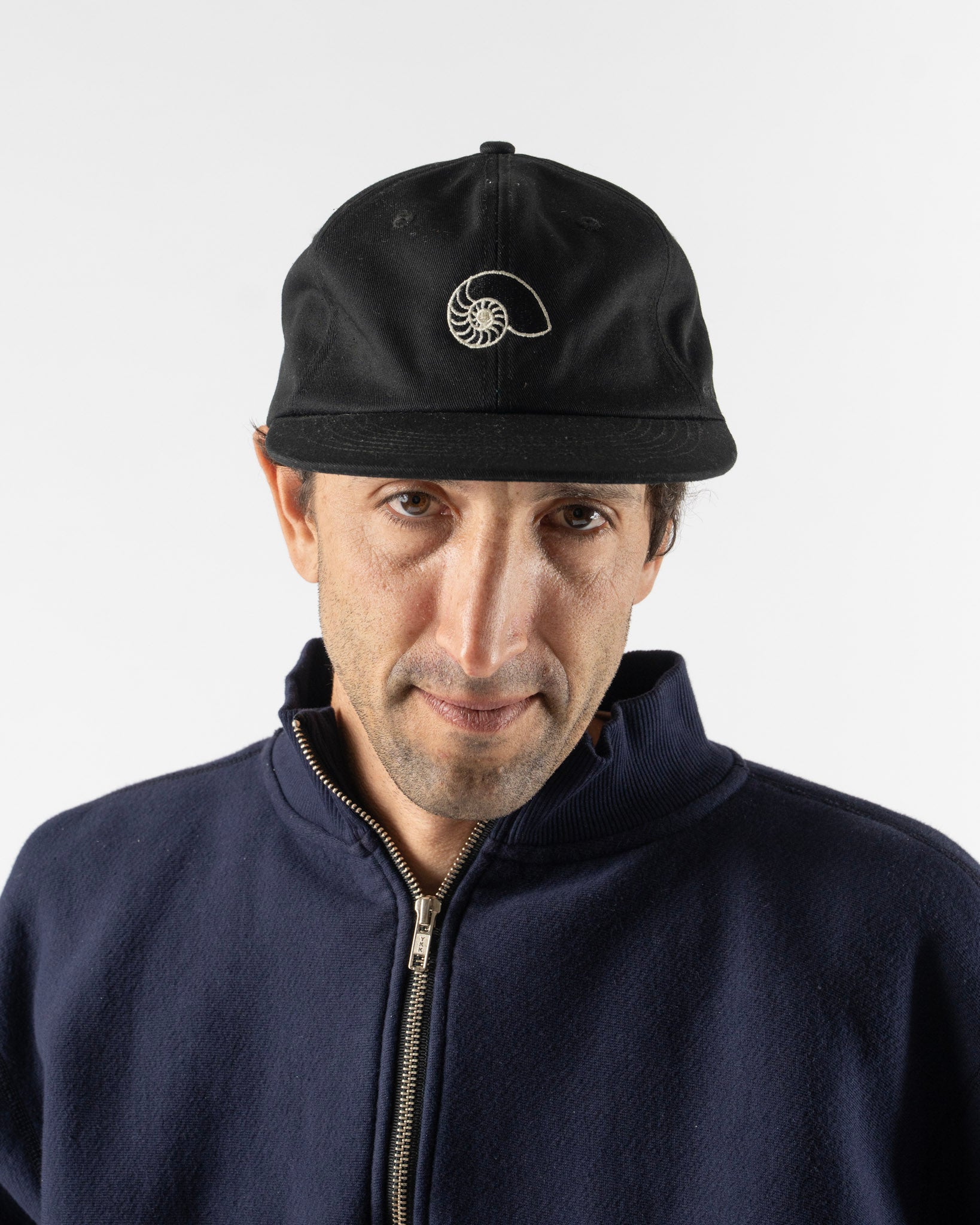 Aaron Levine Nautilus Cap in Black