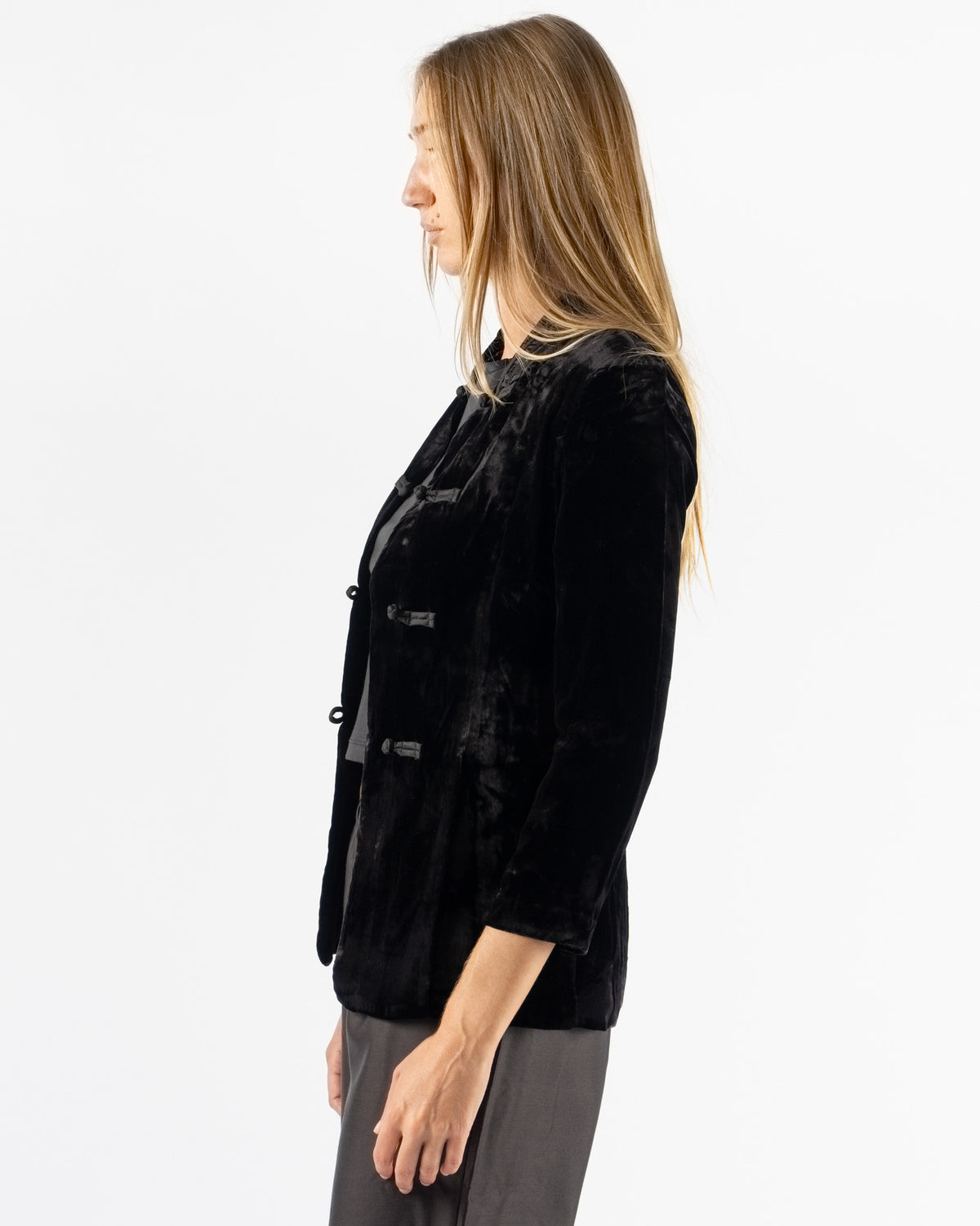 Hai Anni Jacket in Velvet Silk Black