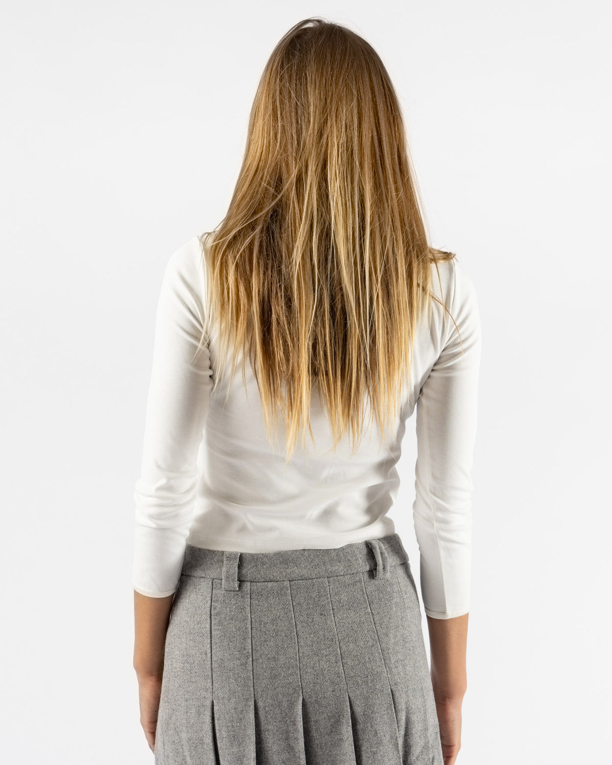 Hai Talia Long Sleeve Tee in White