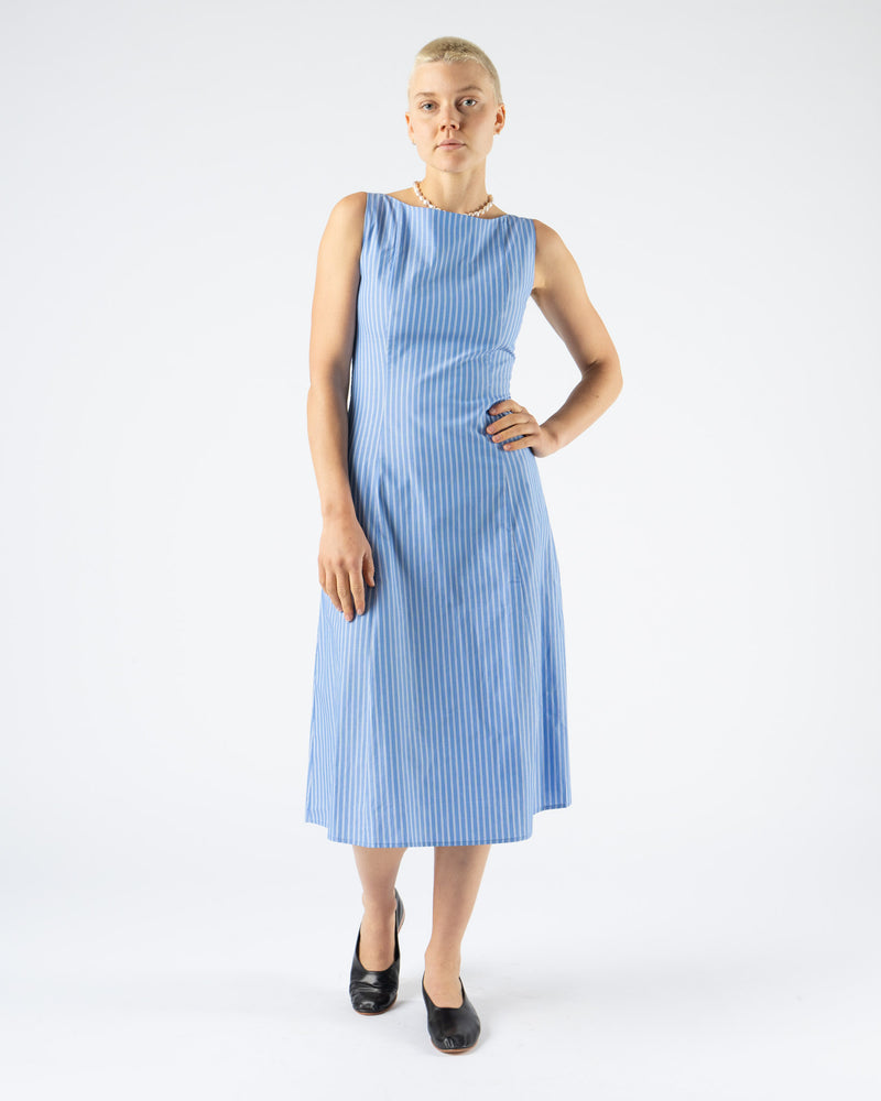 Hai Lia Dress in Blue/White Stripes