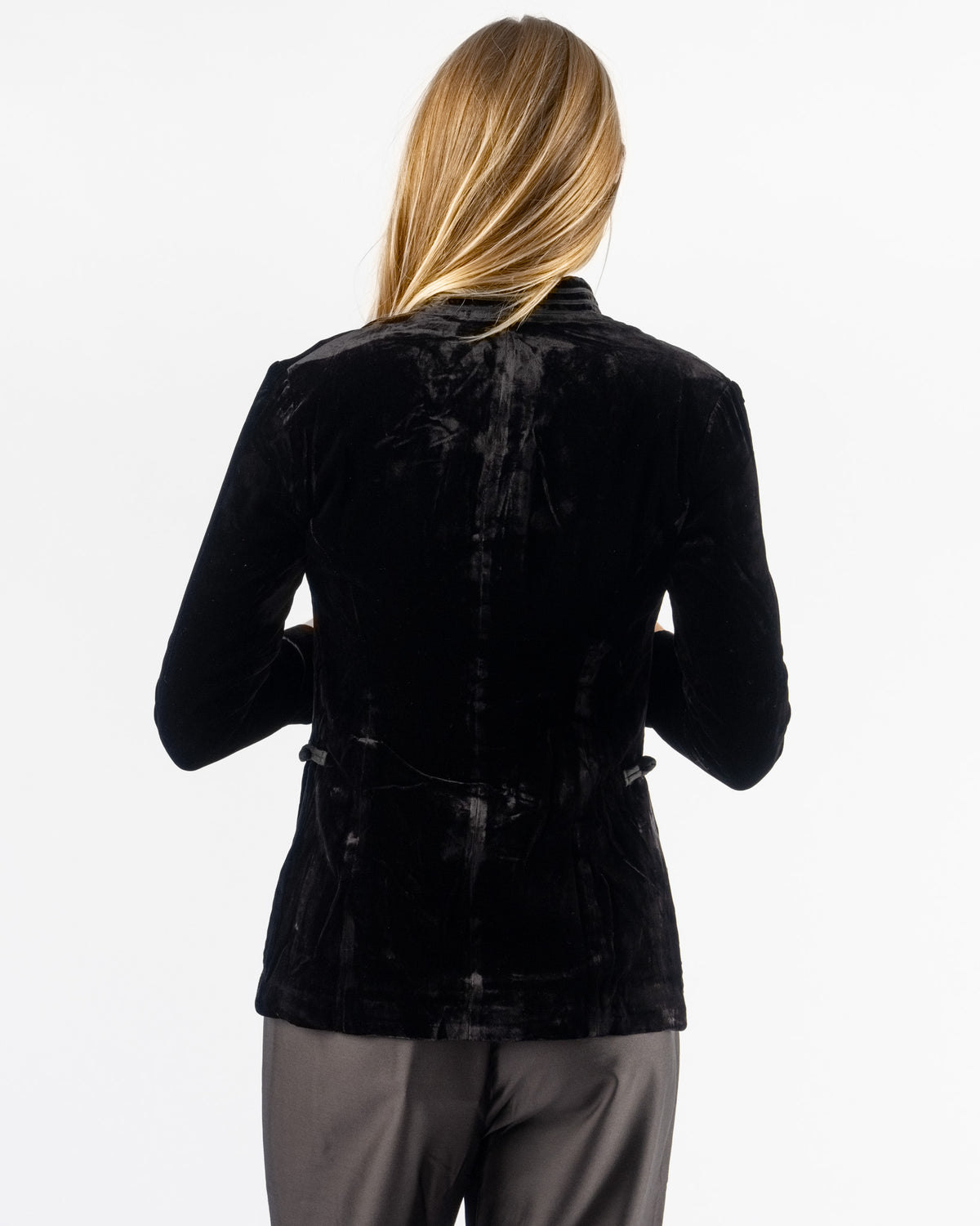 Hai Anni Jacket in Velvet Silk Black