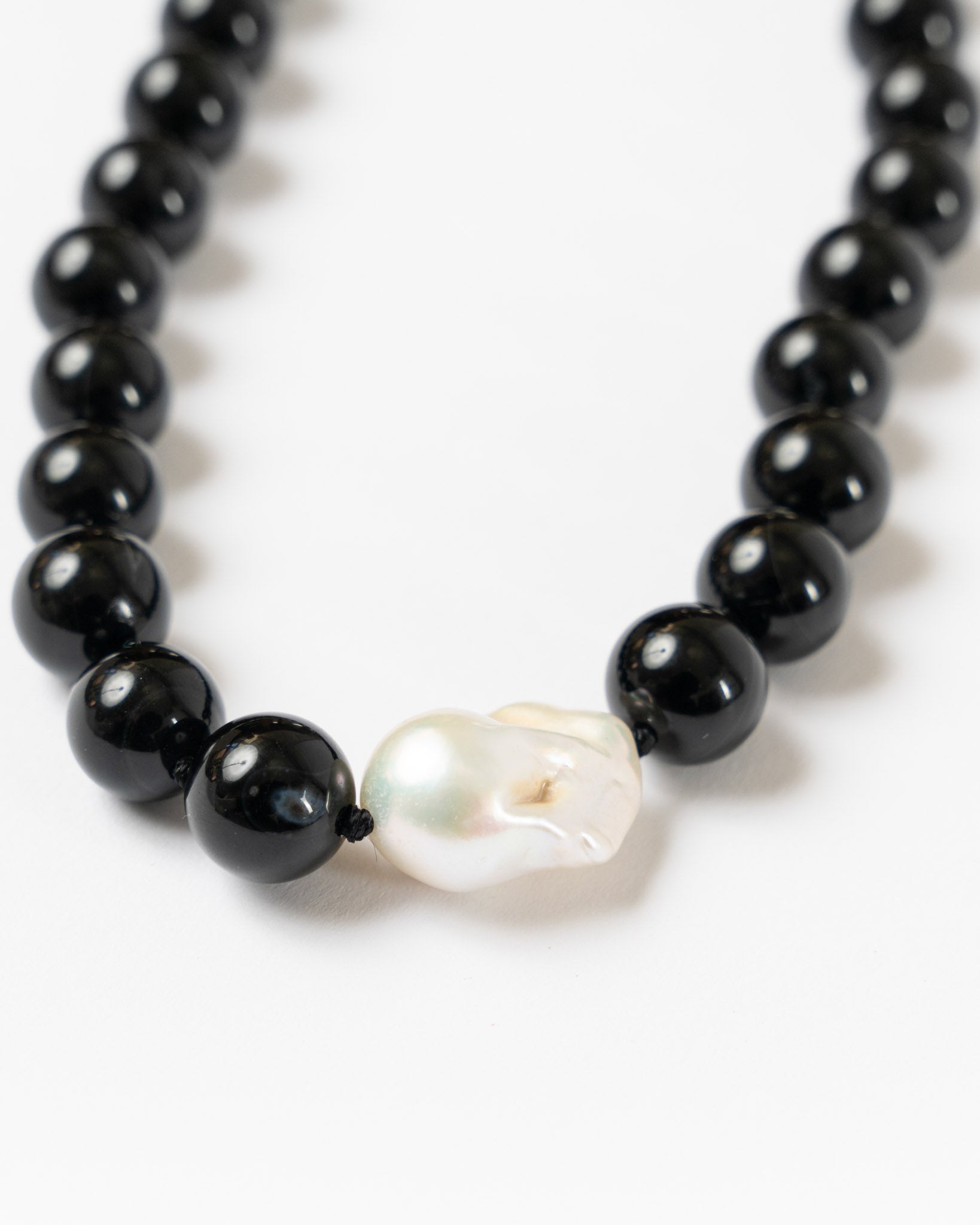 Hai Agnes Necklace in Ivory, Gold, Black