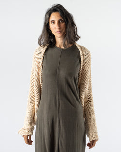 Lauren Manoogian Handknit Jersey Cocoon in Washed Ivory