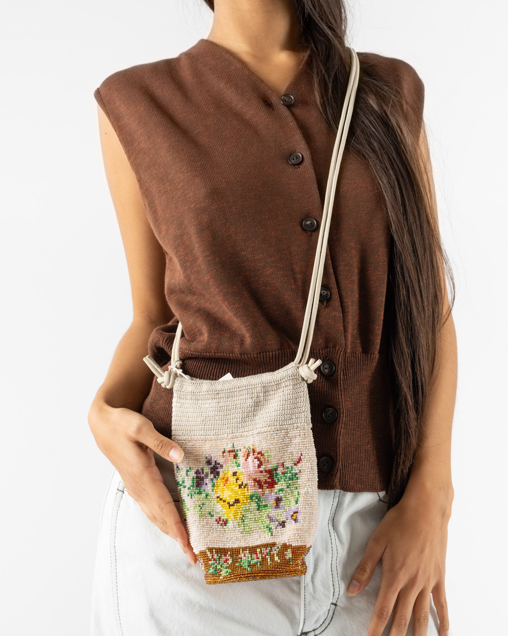 Cordera Handmade Beaded Bag in Crochet