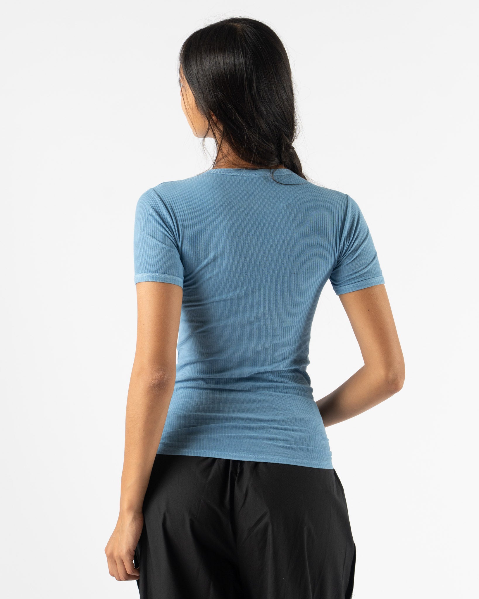 Baserange Heart Top in Isatis Blue Curated at Jake and Jones
