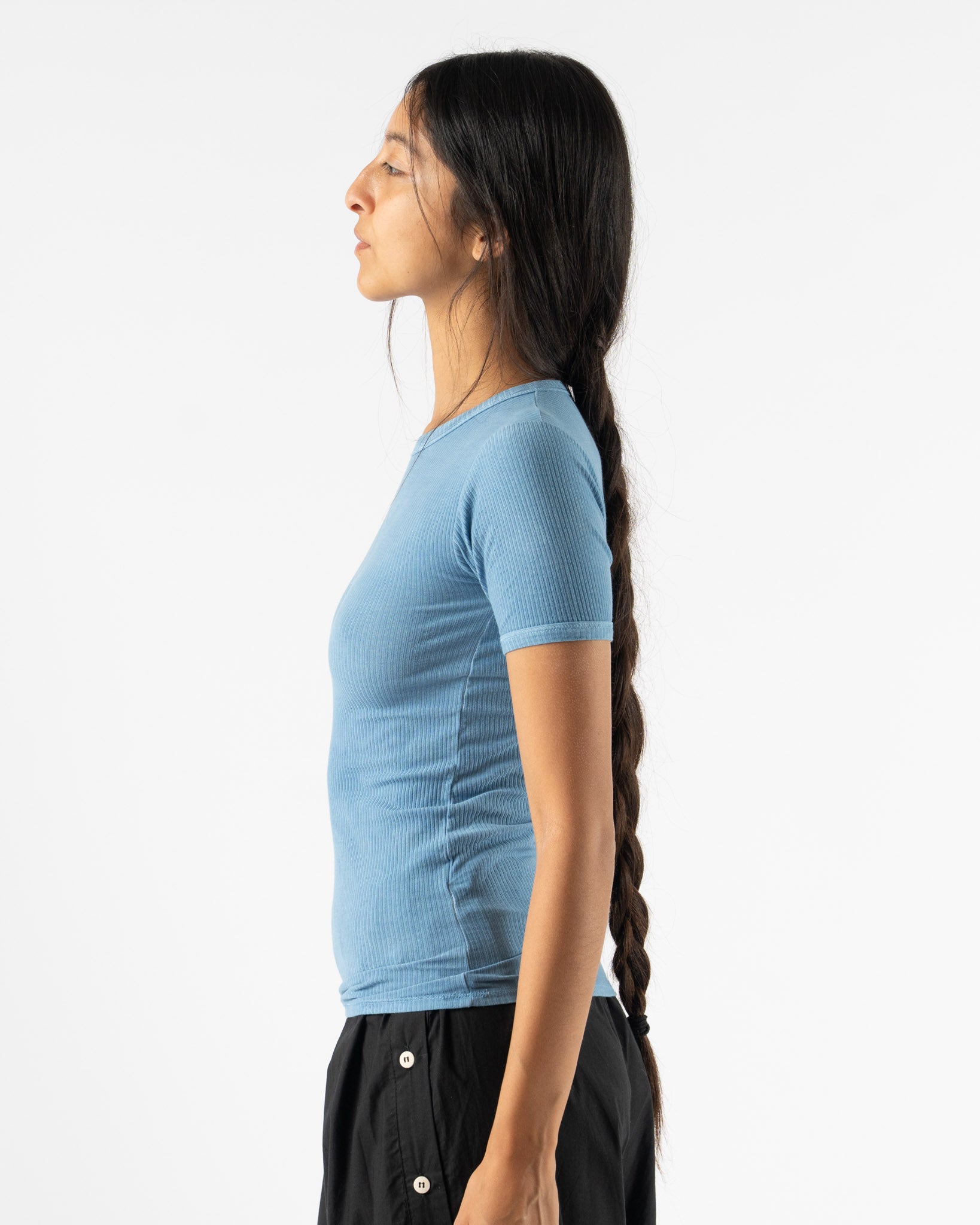 Baserange Heart Top in Isatis Blue