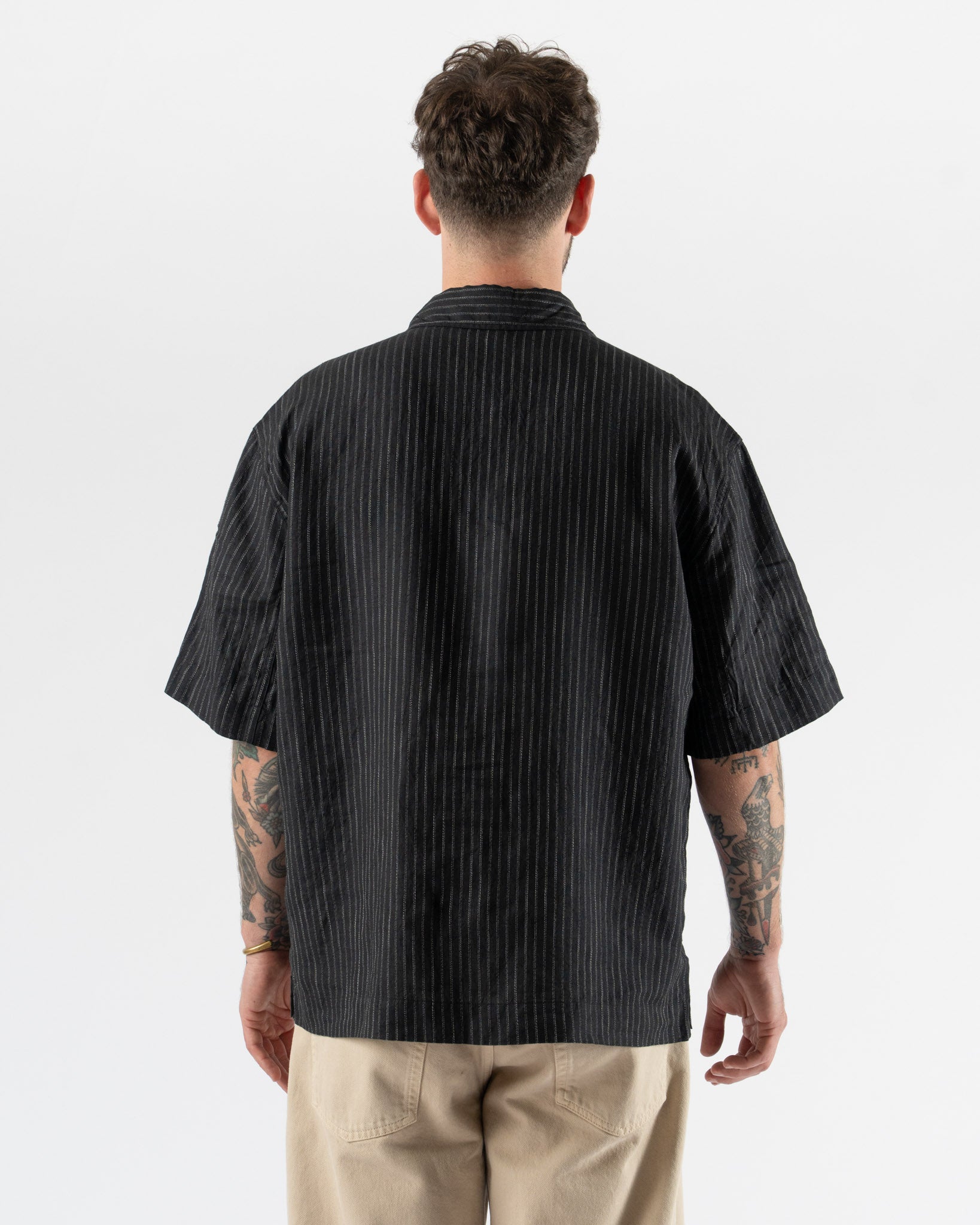 Sunflower Adam Shirt in Black Curated at Jake and Jones