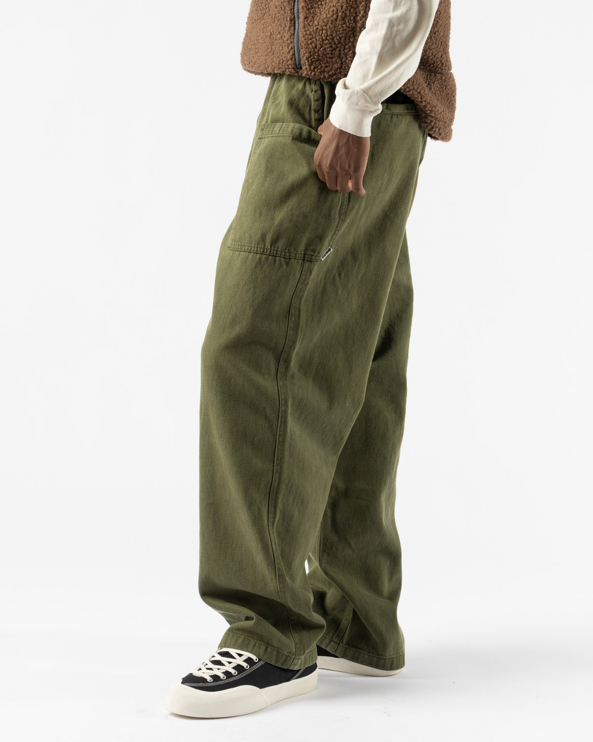 Gramicci Hemp Relaxed Pant in Olive