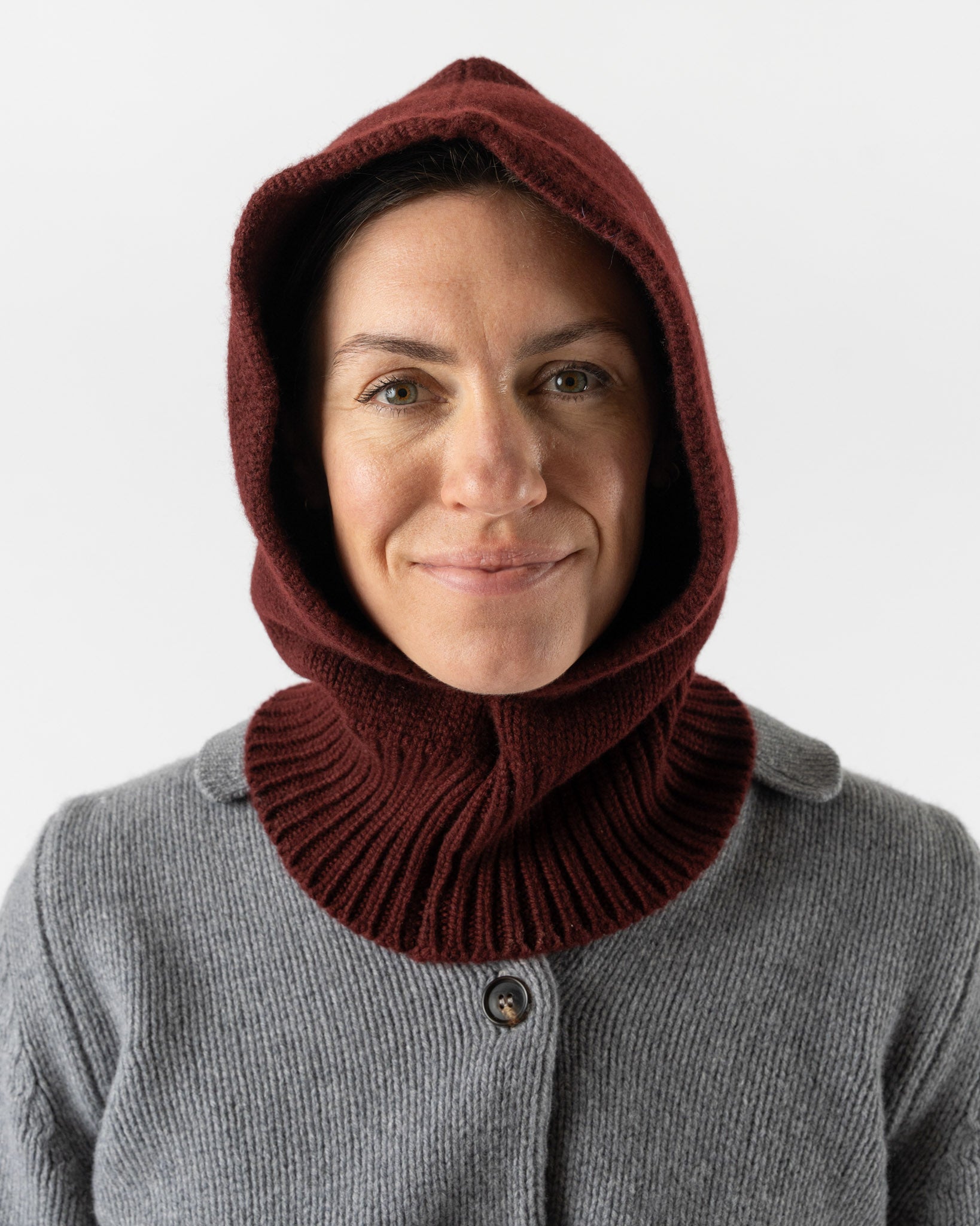 &Daughter Hood in Burgundy